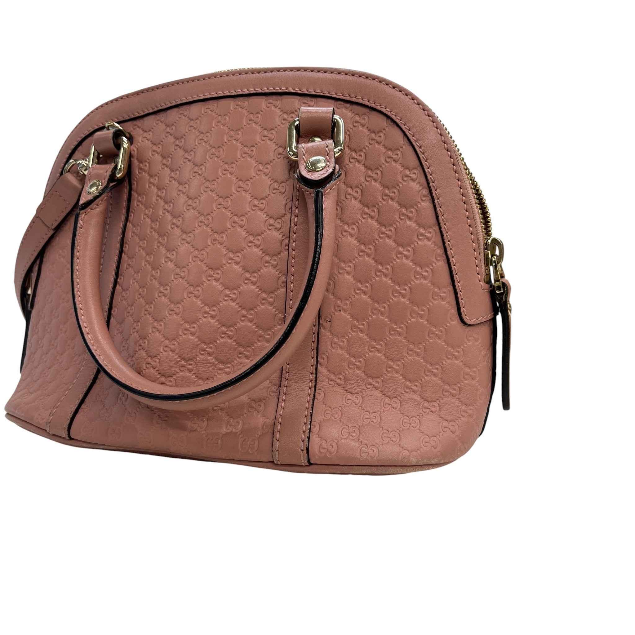 Women's Microguccissima Mini Dome Handbag Pink