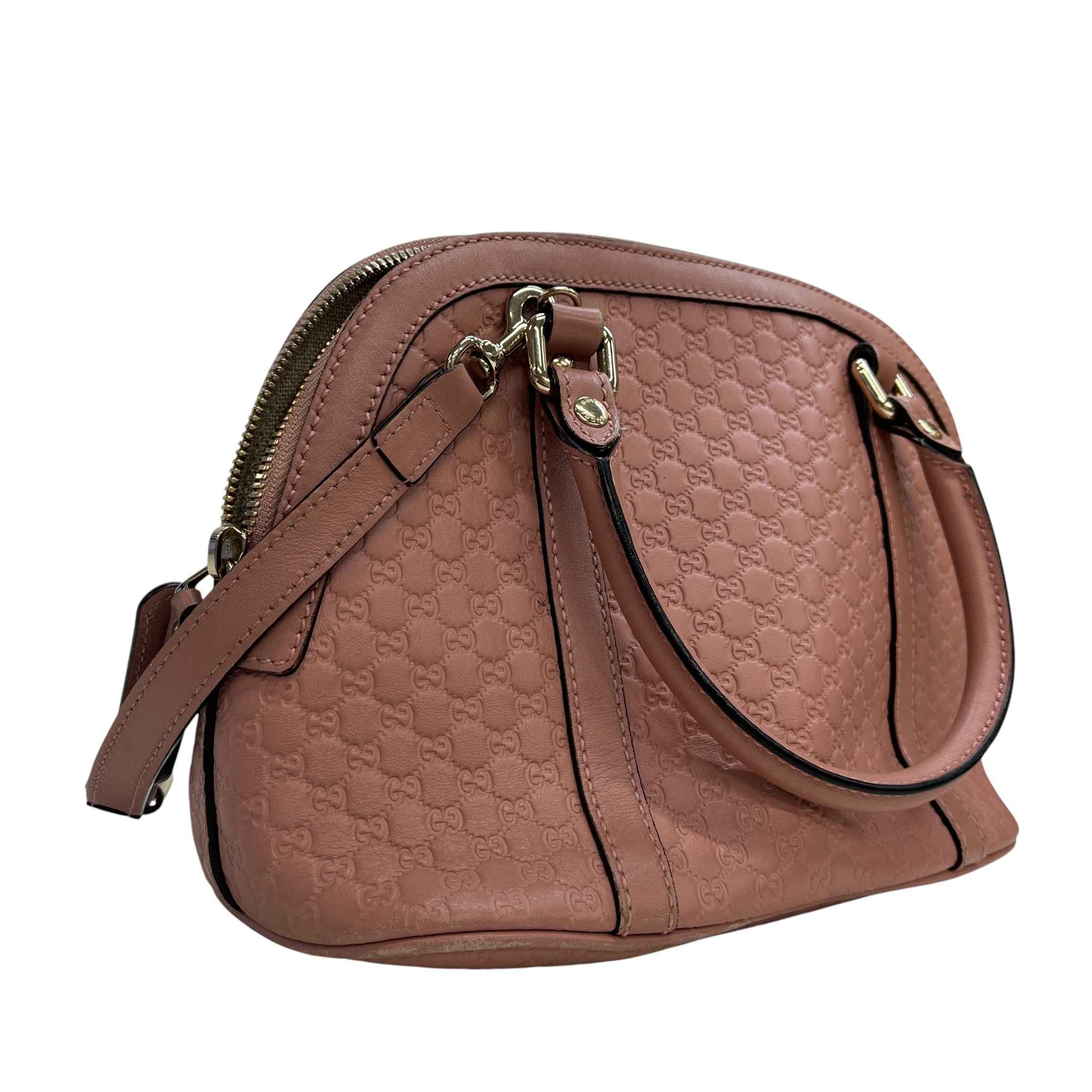 Women's Microguccissima Mini Dome Handbag Pink
