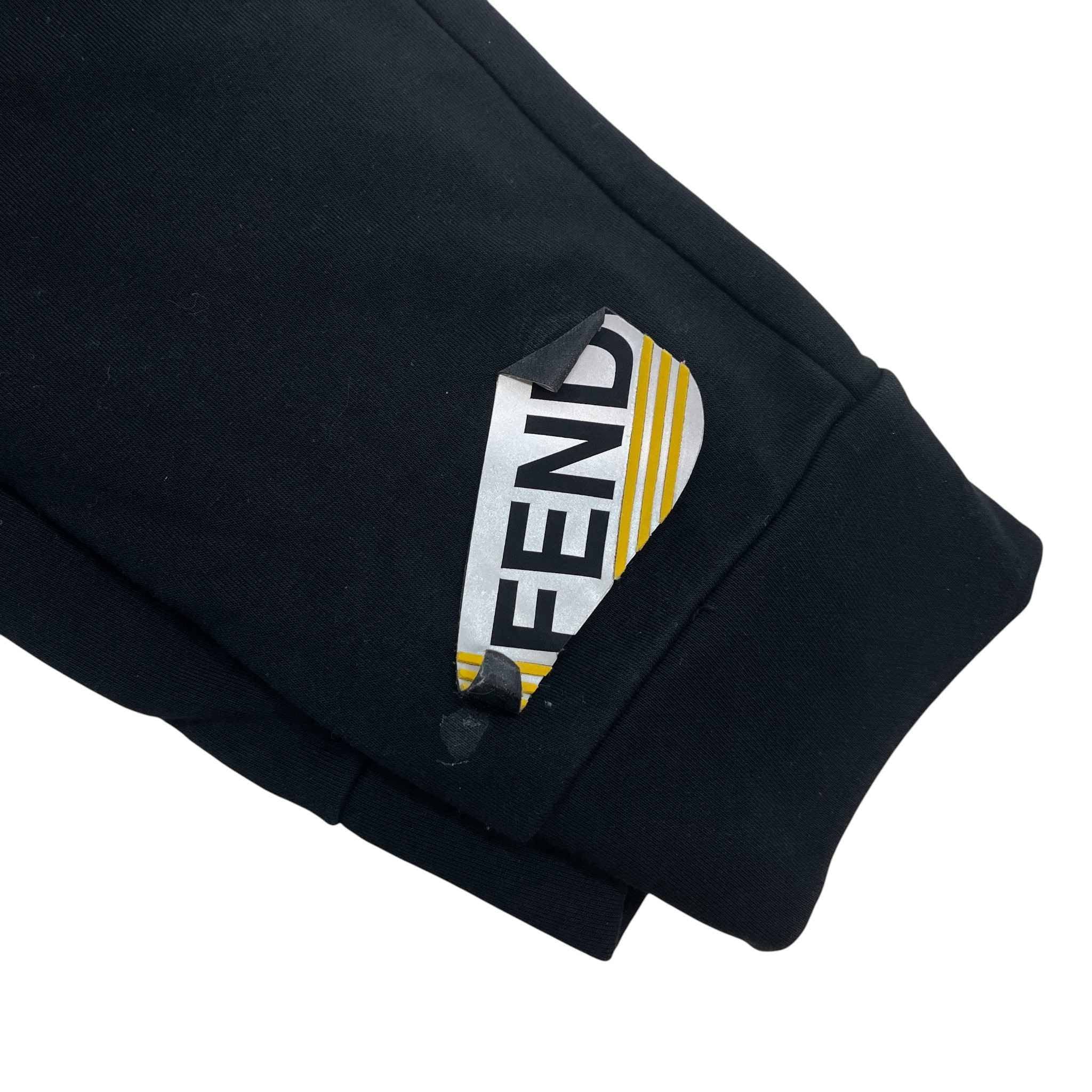 Men's Logo Patch Joggers Black Size IT 48 / UK 32