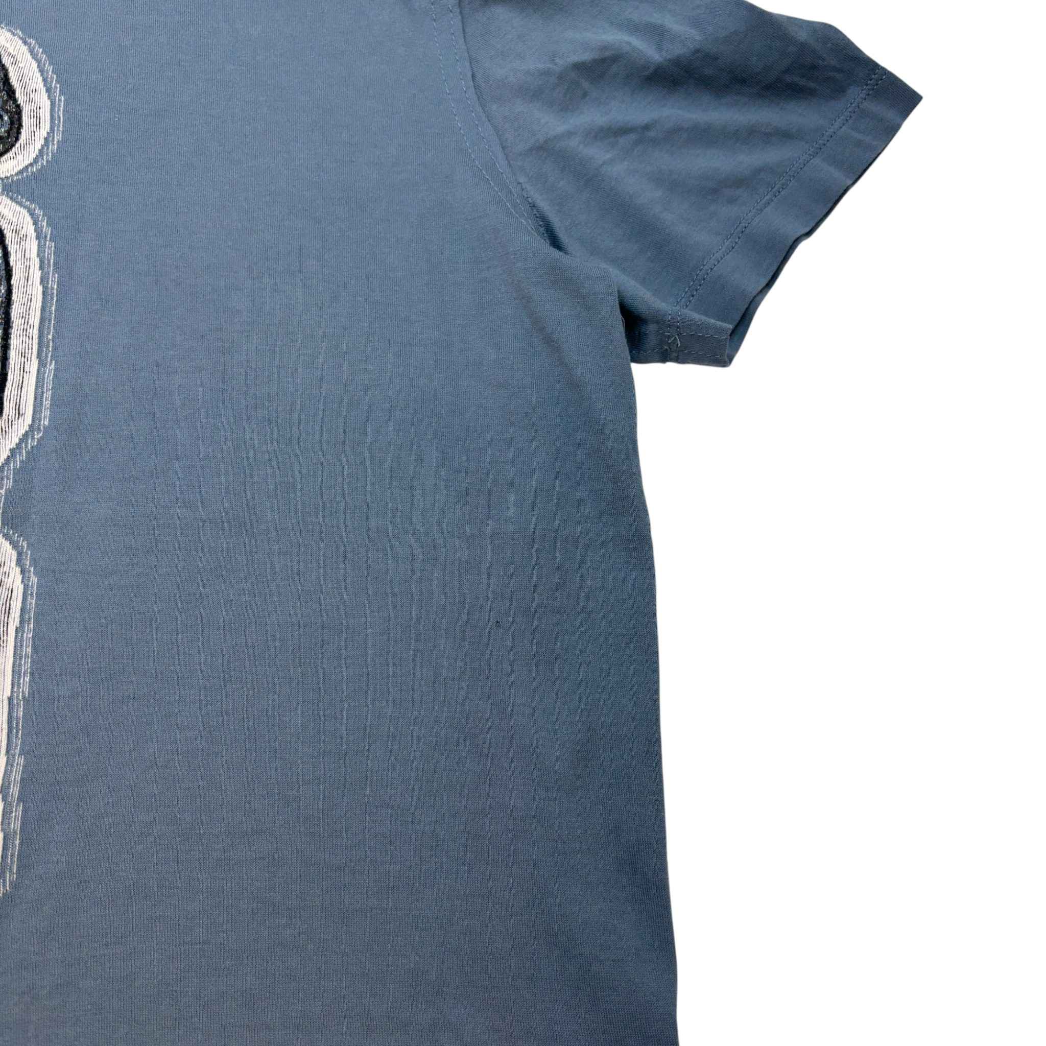 Men's Zulu Statue T-Shirt Blue Size M