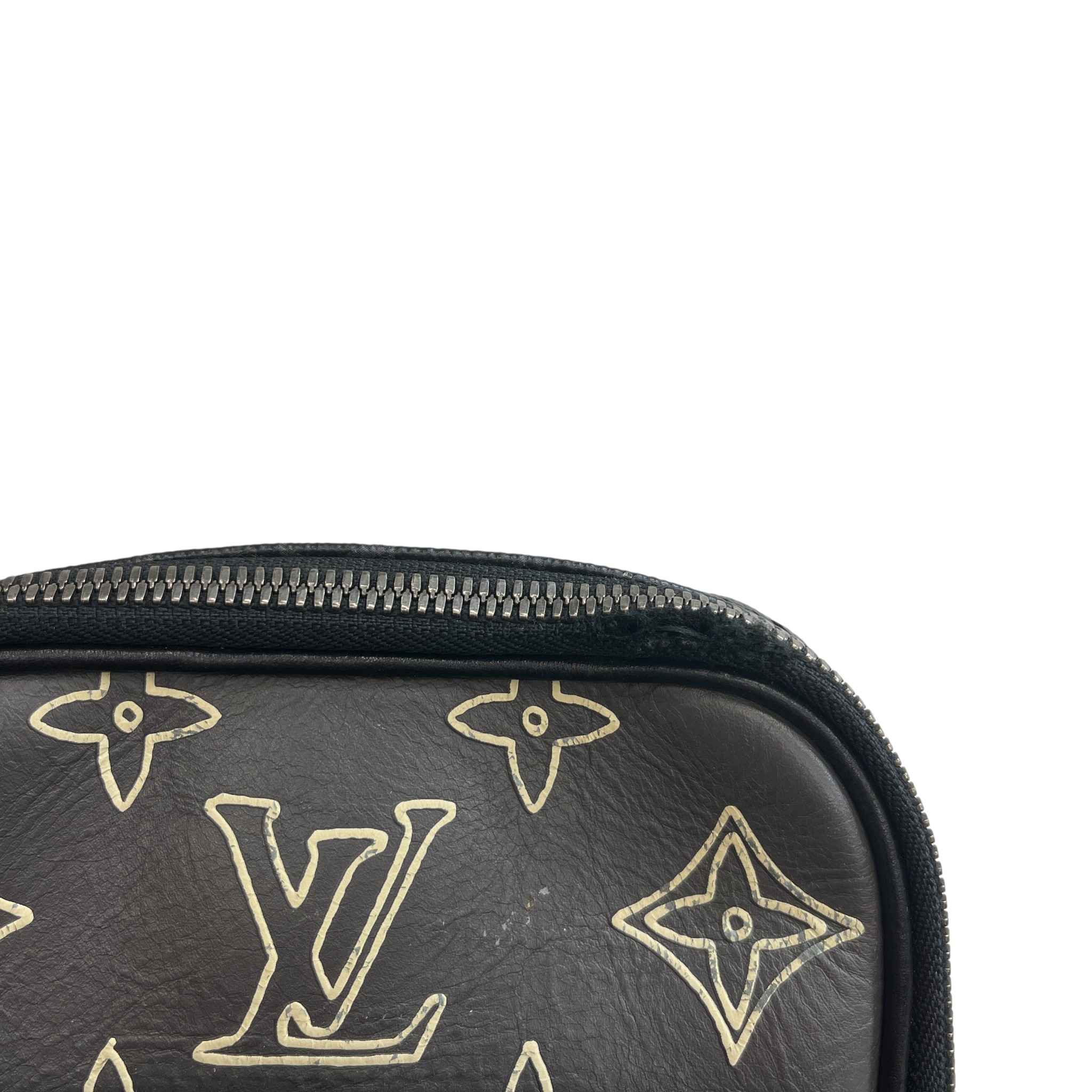 Men's Monogram Eclipse Patchwork Messenger Bag Black