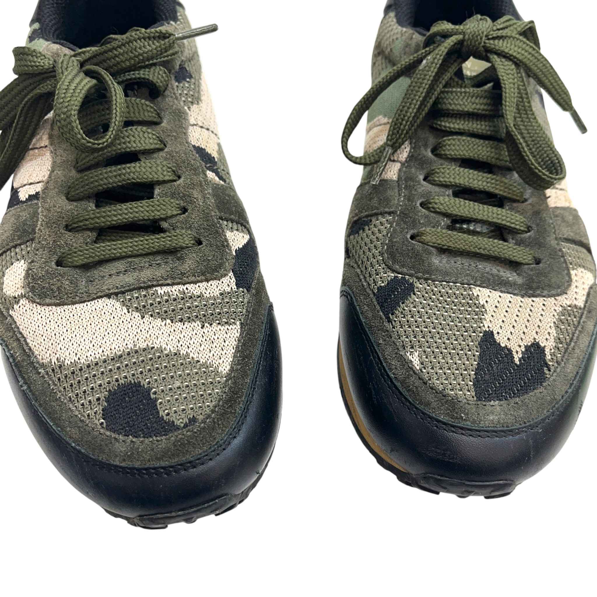 Men's Rockrunner Camouflage Low Trainers Khaki Size EU 39.5 / UK 5.5