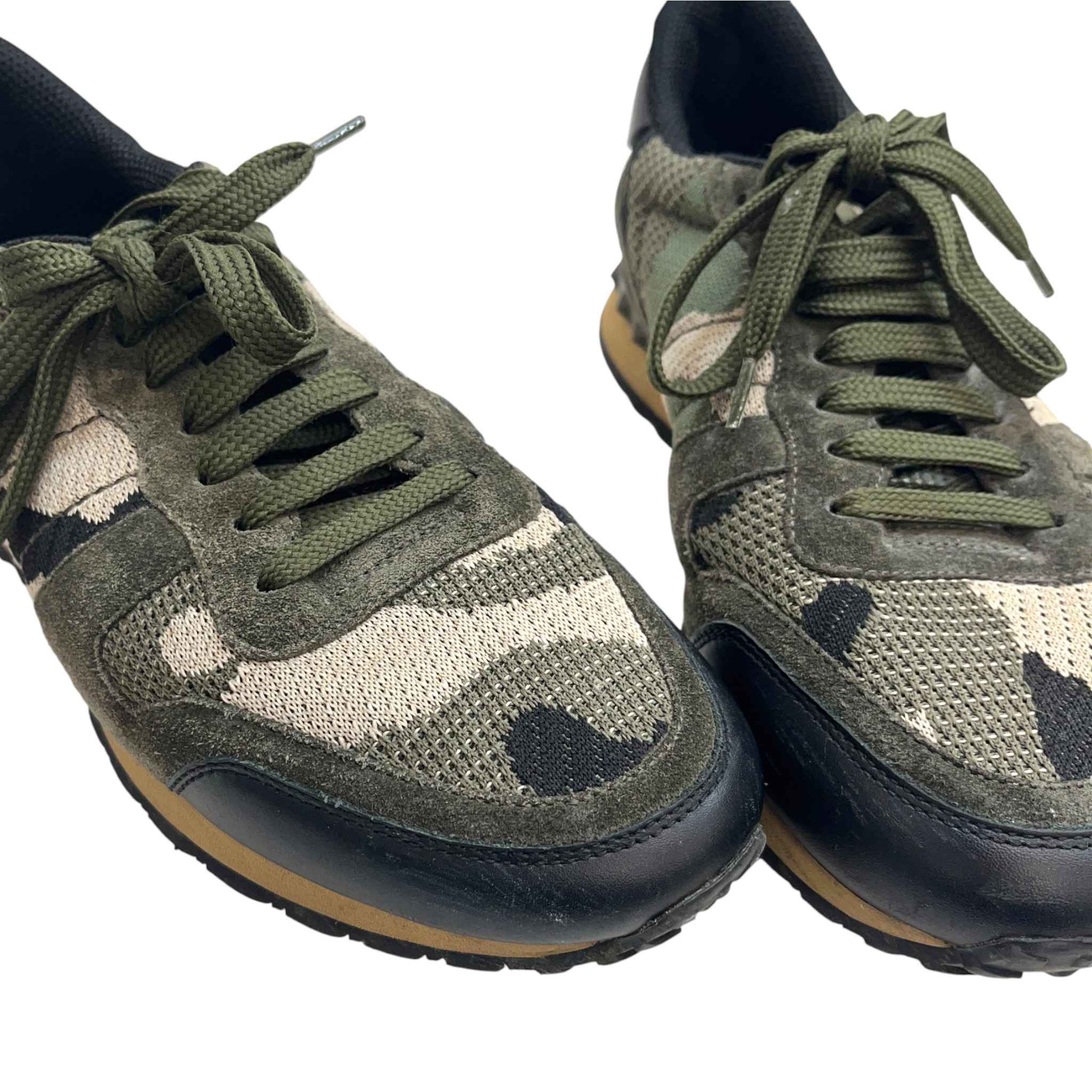 Men's Rockrunner Camouflage Low Trainers Khaki Size EU 39.5 / UK 5.5