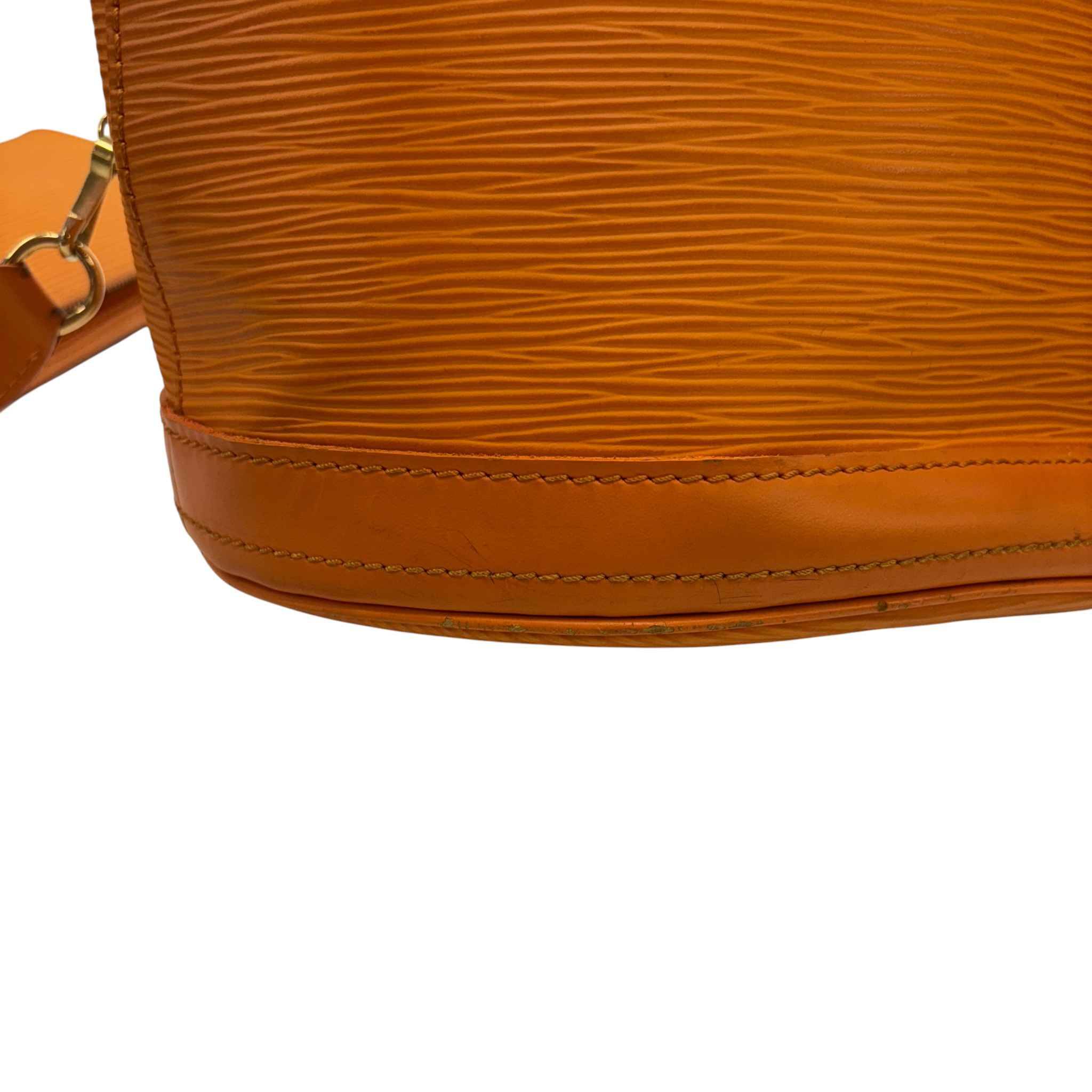 Women's Epi Leather Petit Bucket Bag Orange