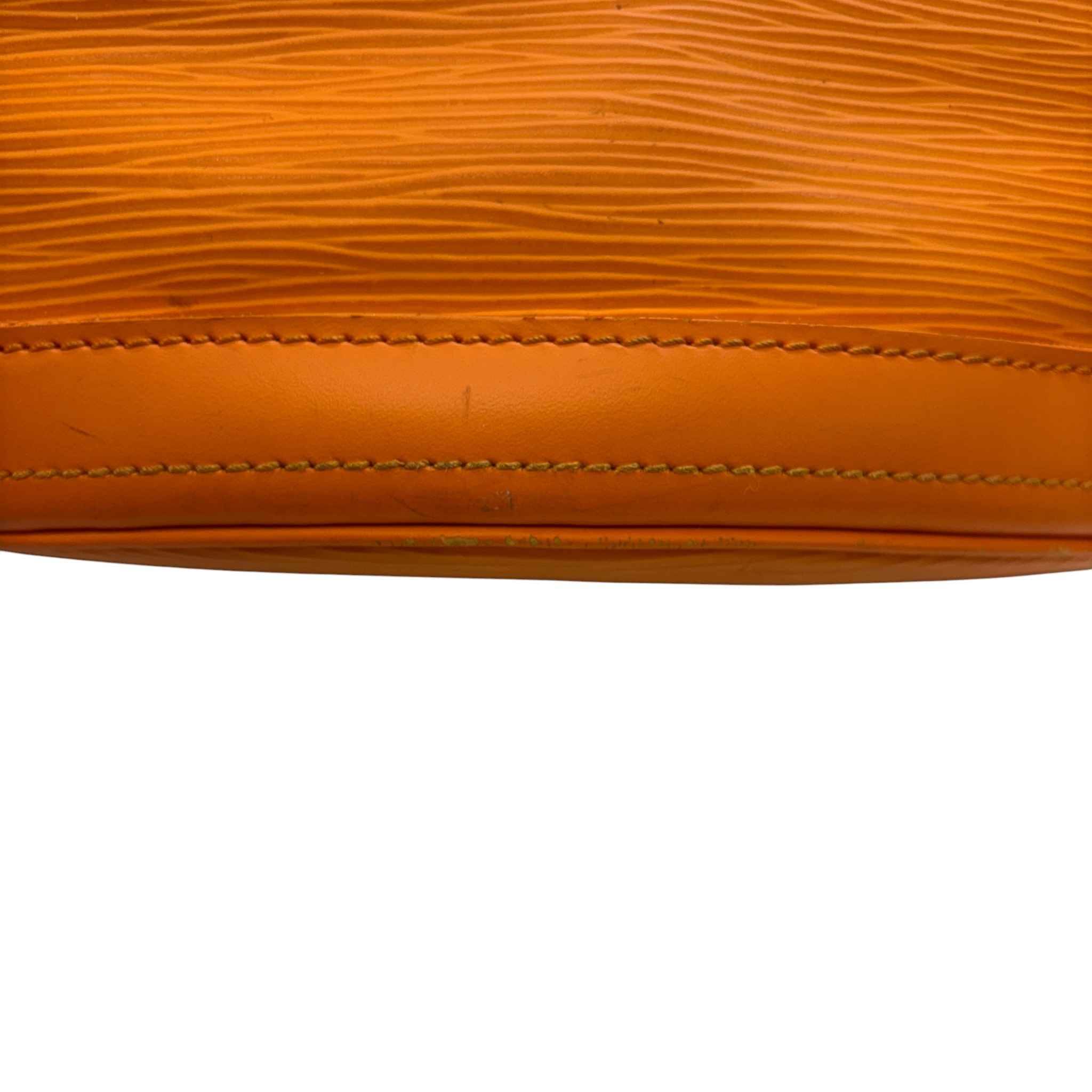 Women's Epi Leather Petit Bucket Bag Orange