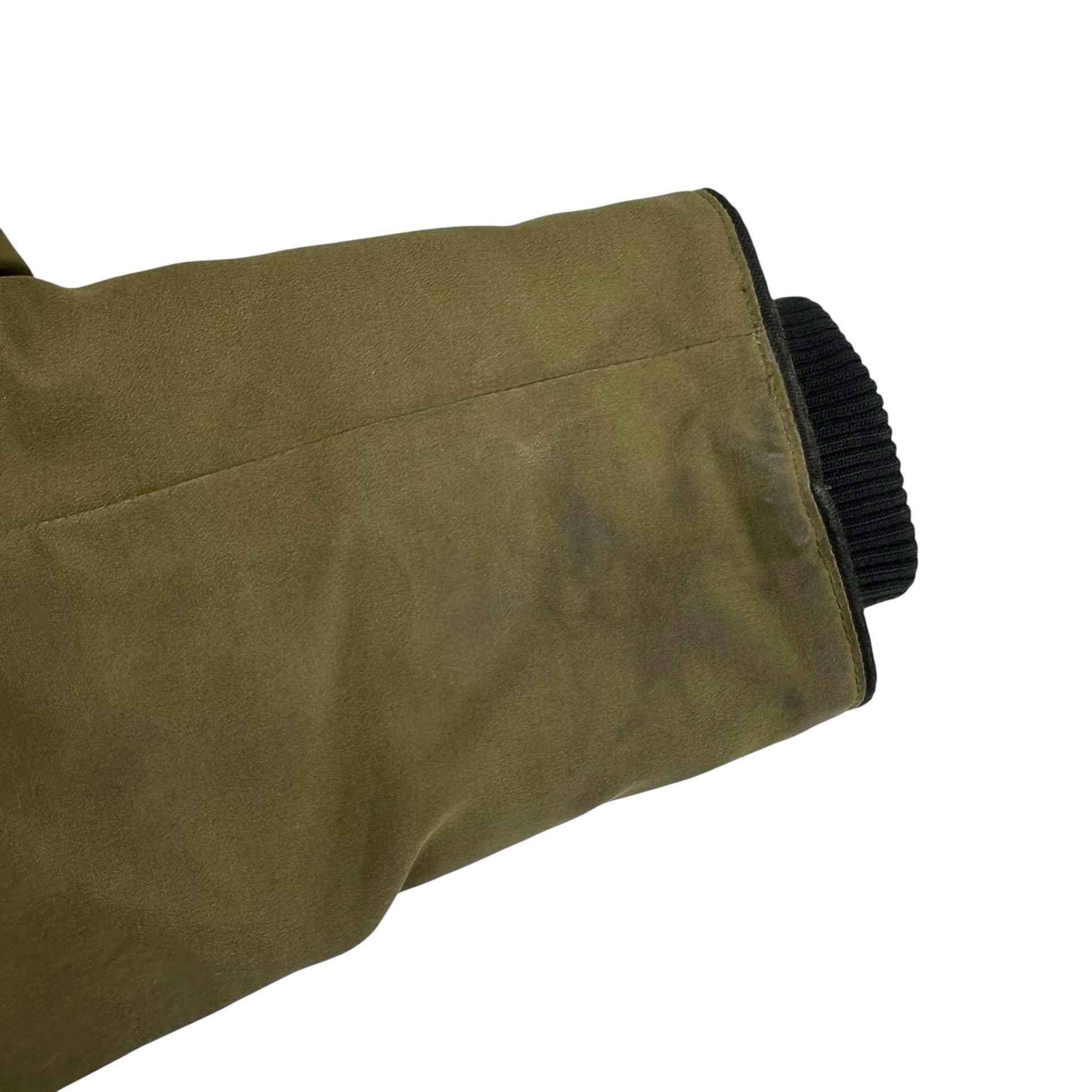 Men's Borden Bomber Down Jacket Green Size S