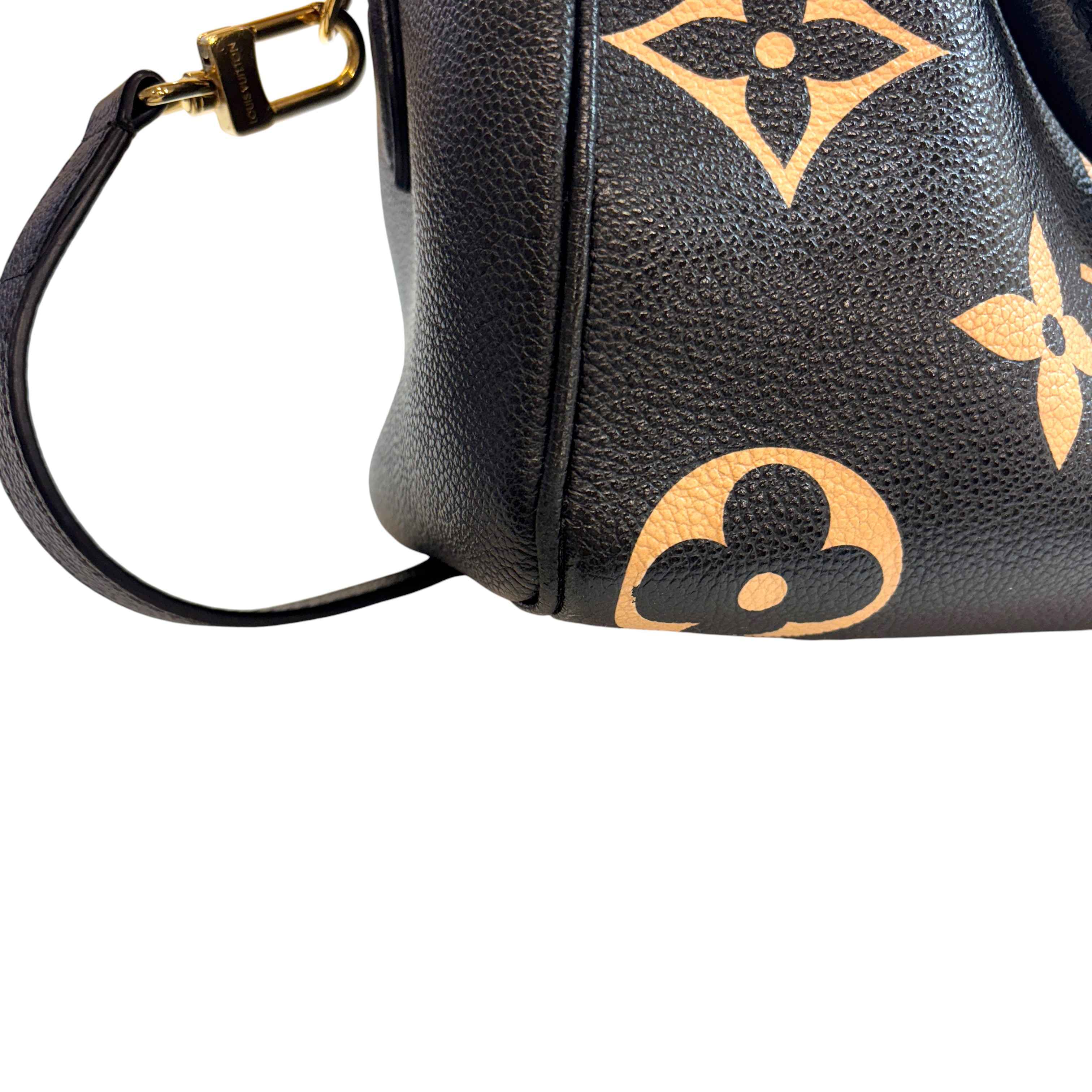 Women's Speedy Bandoulière 25 Empreinte Leather Bag Black