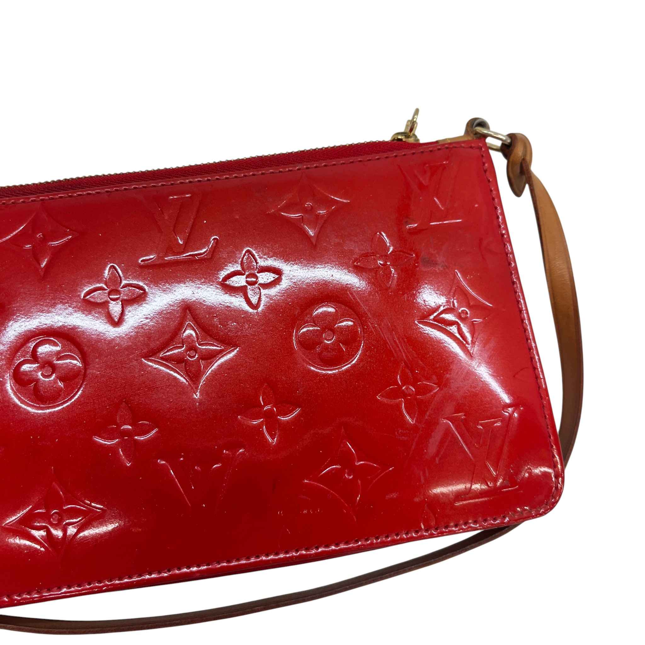 Women's Monogram Vernis Lexington Pochette Handbag Red
