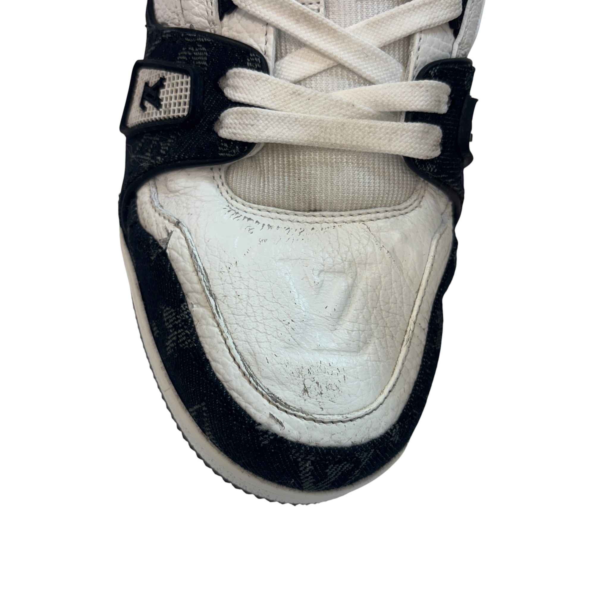 Men's Lv Denim Low Trainers Black Size EU 40.5 / UK 6.5