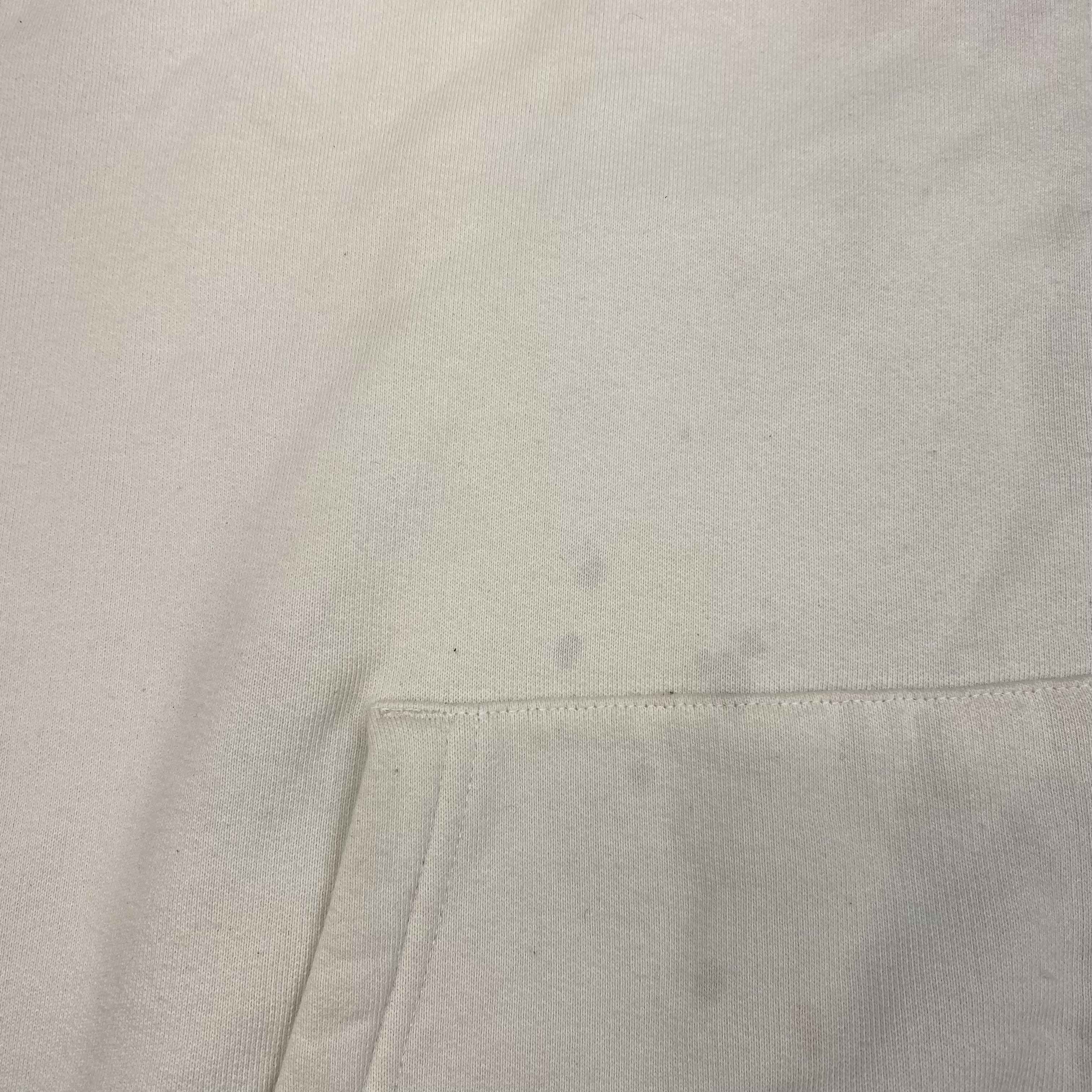 Men's Logo Print Hoodie White Size XXL