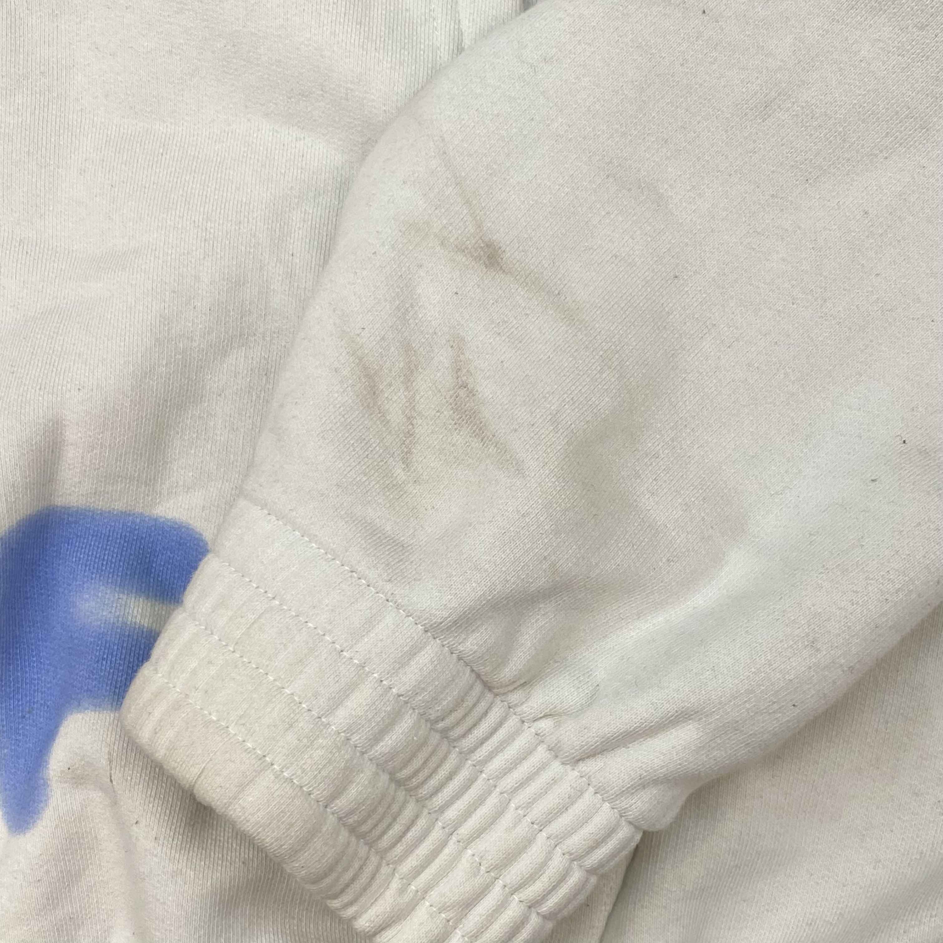 Men's Logo Print Hoodie White Size XXL