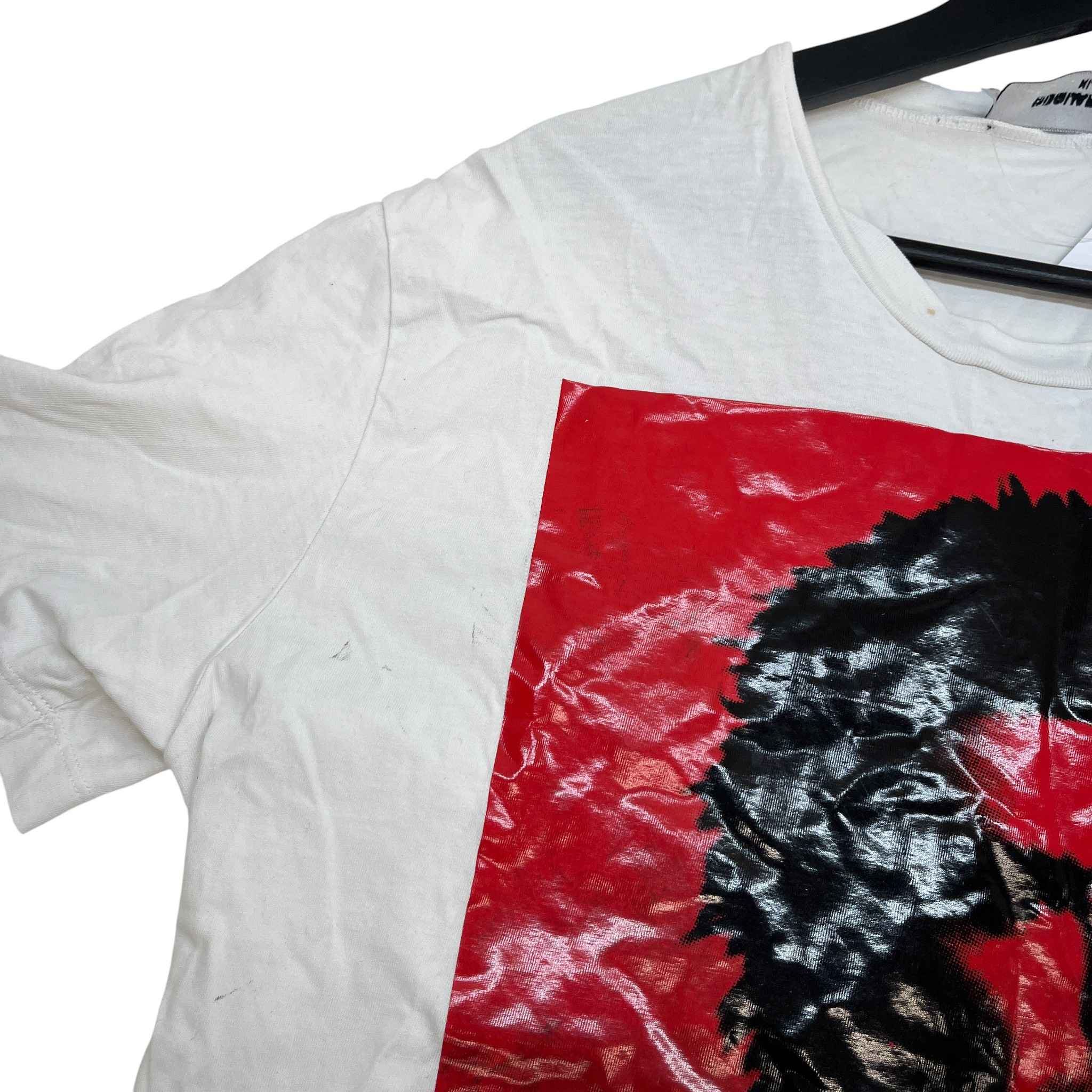 Men's Graphic Print T-Shirt Red Size XL