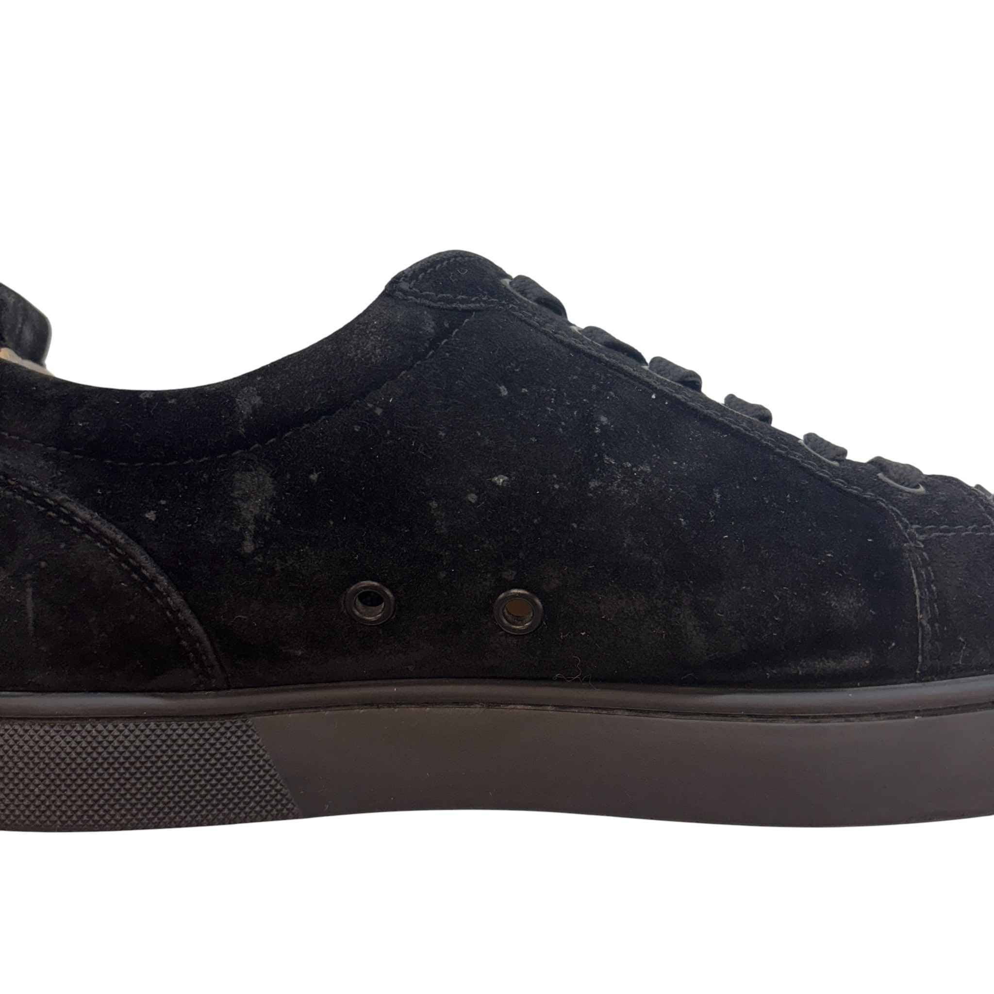 Men's Louis Spikes Flat Low Trainers Black Size EU 42 / UK 8