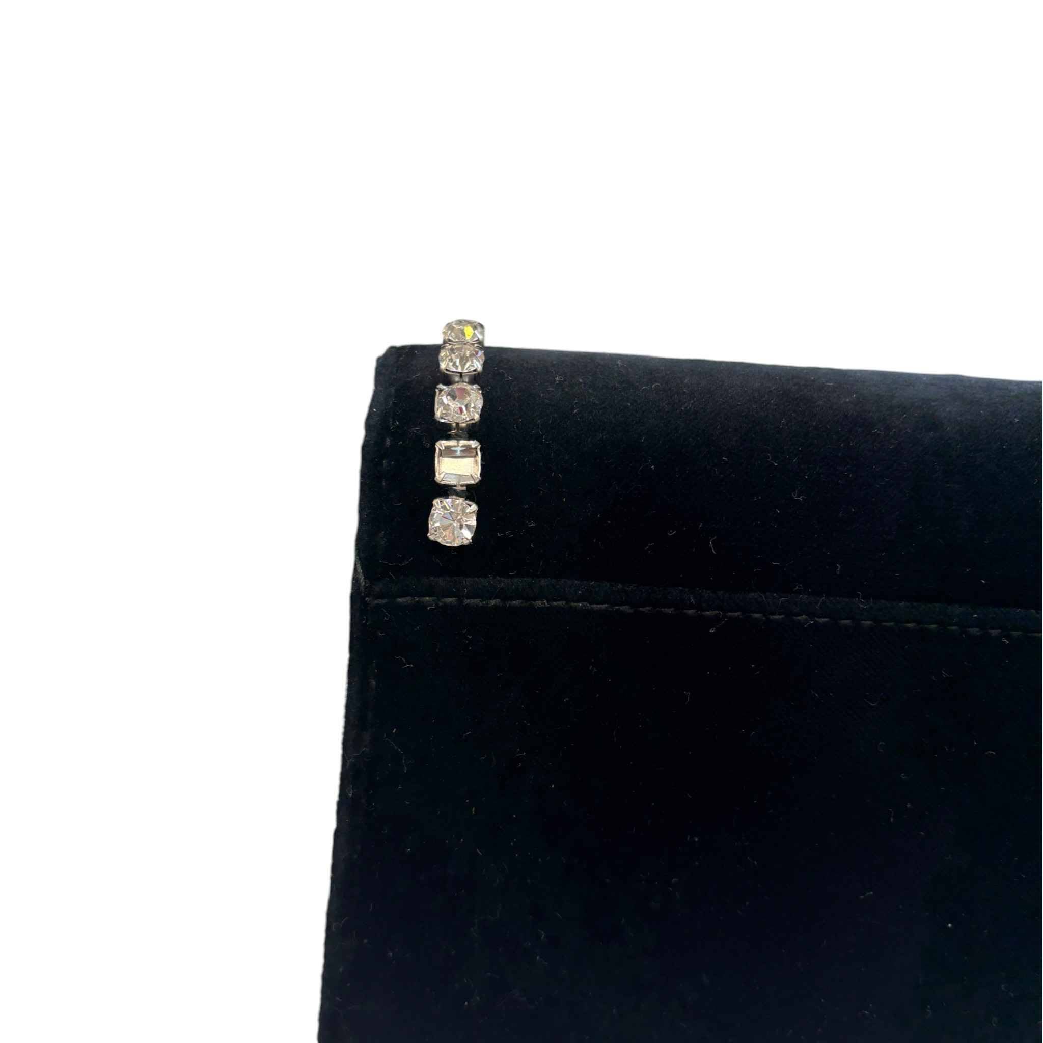 Women's Dionysus Mini Velvet Bag Black