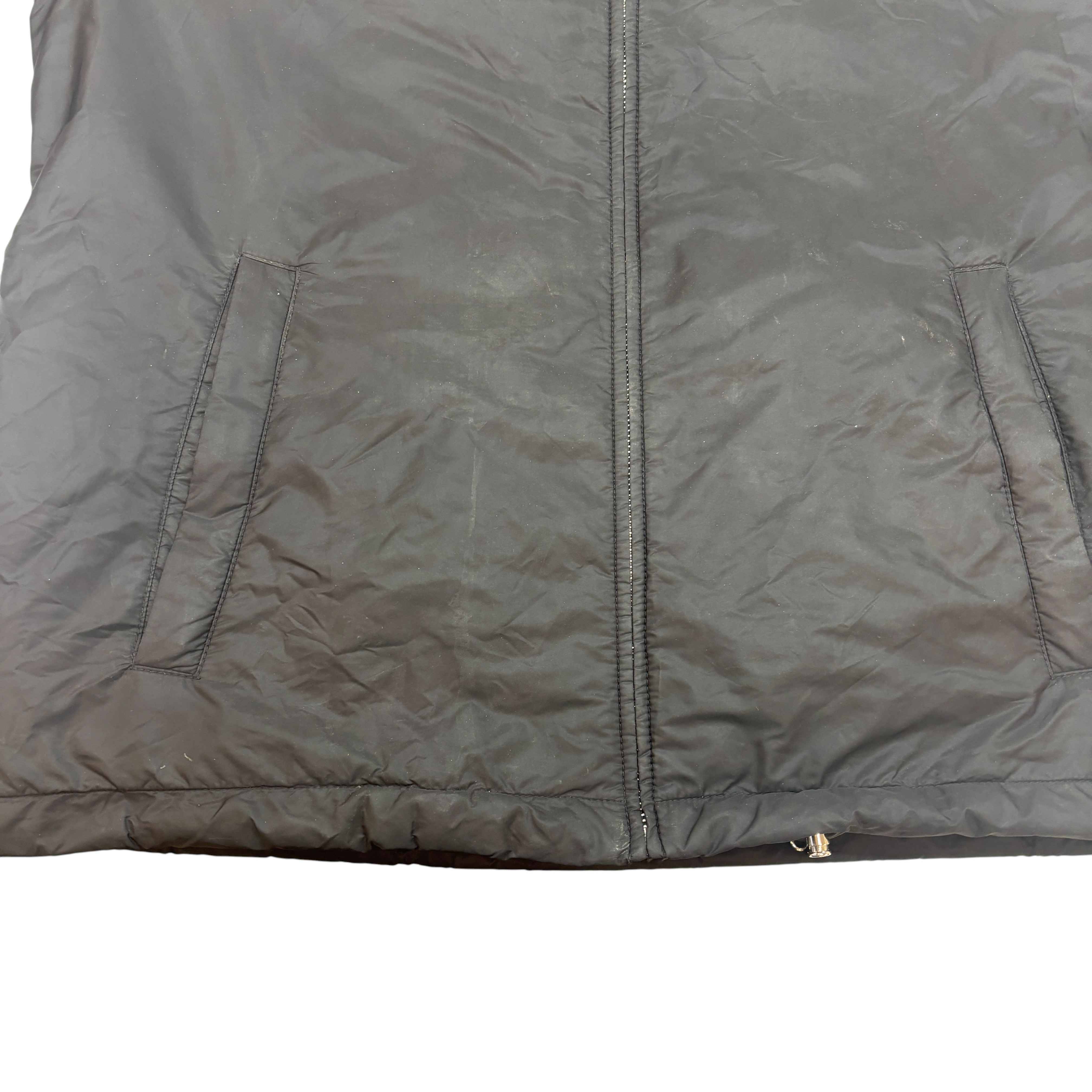 Men's Plaque Logo Re-Nylon Jacket Black Size IT 50 / L