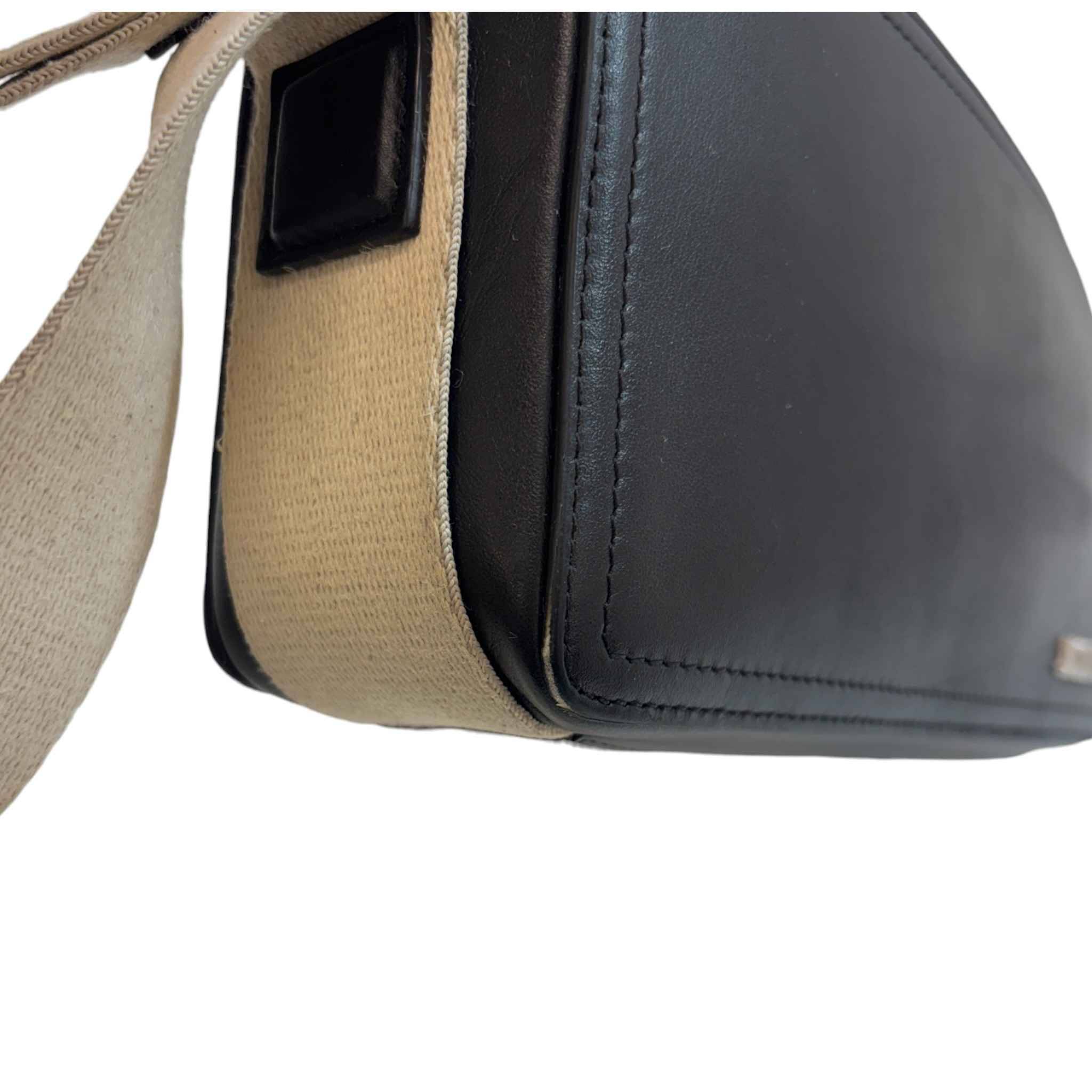 Men's The Horizontal Cuerda Messenger Bag Black