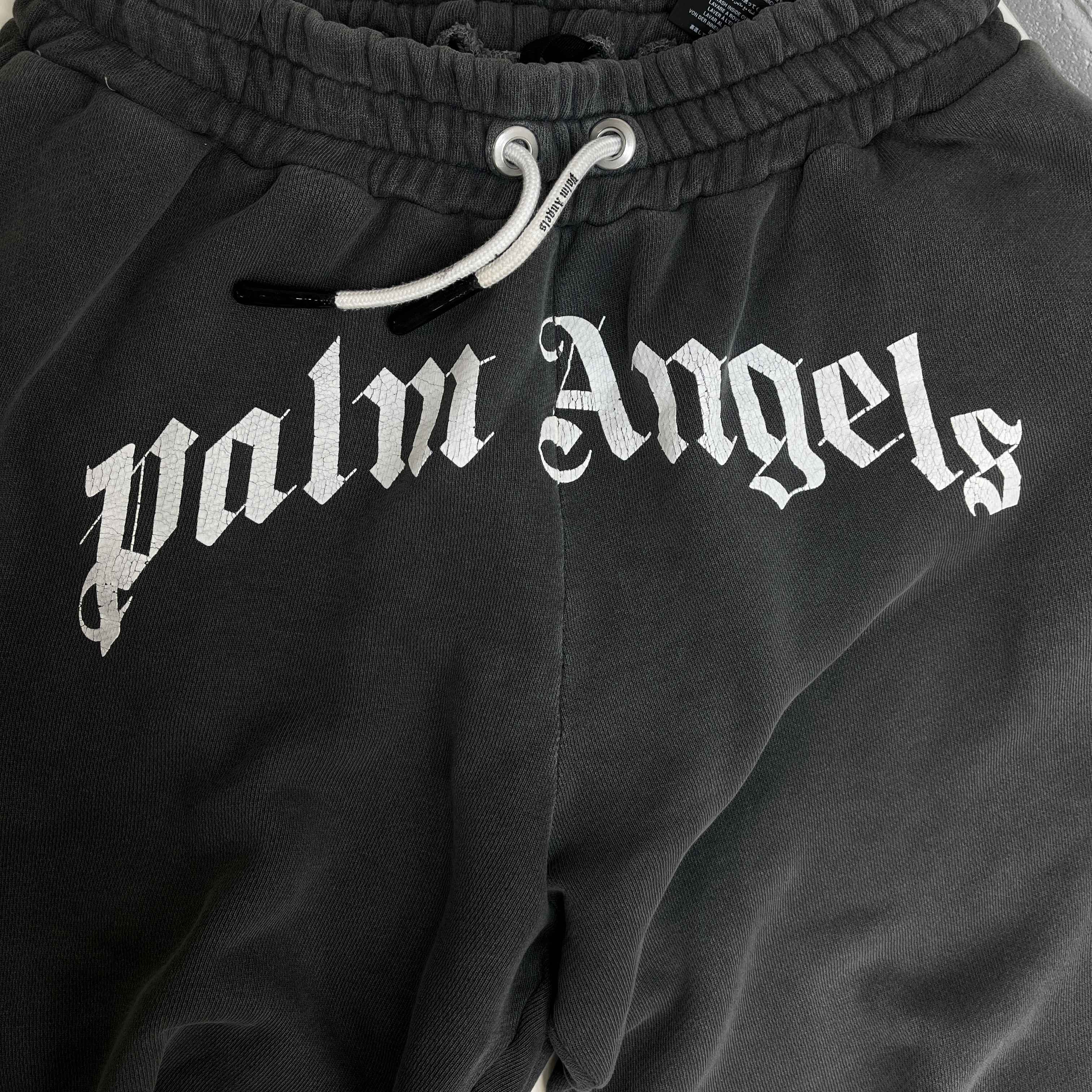 Men's Curved Logo Joggers Grey Size XL