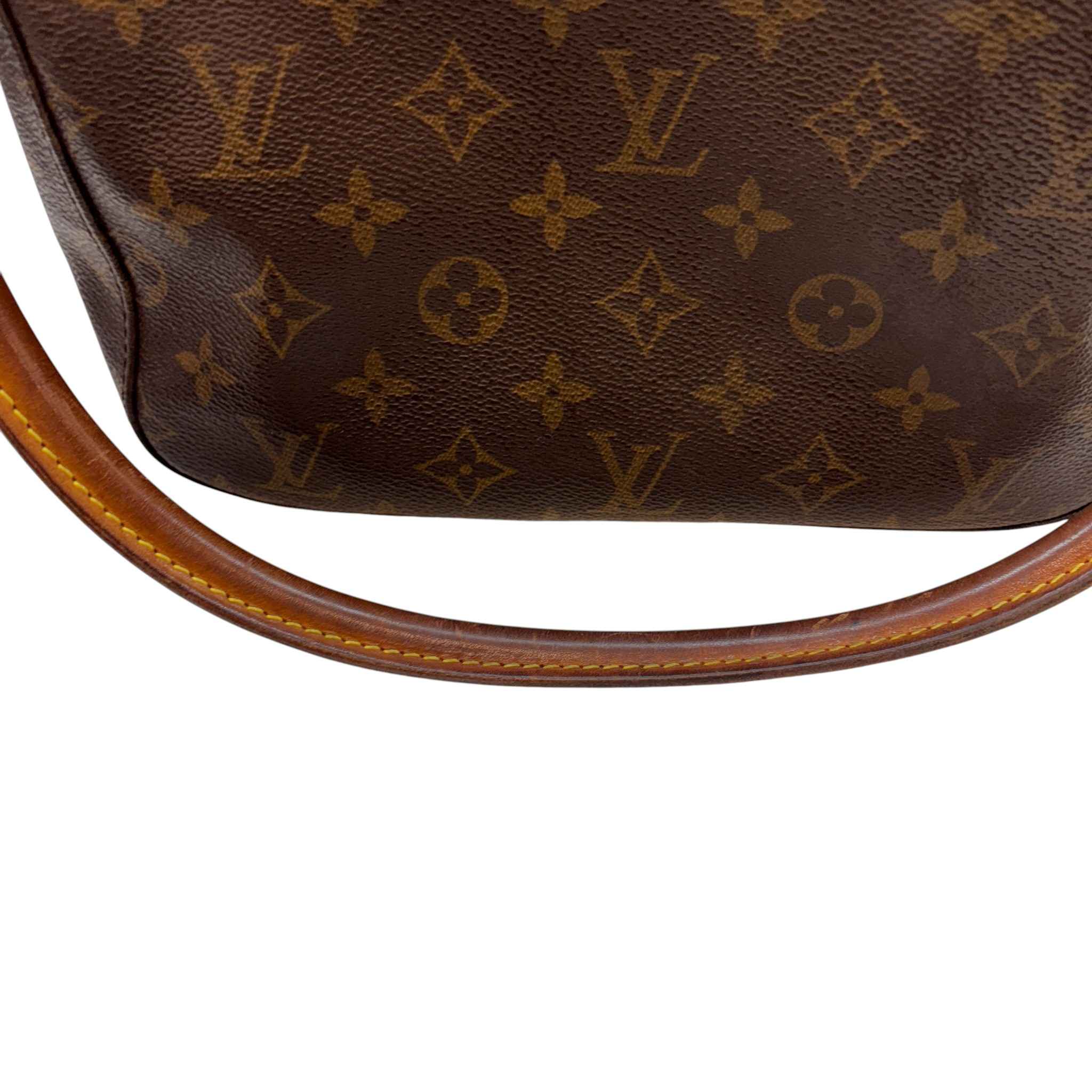 Women's Monogram Looping Mm Shoulder Bag Brown