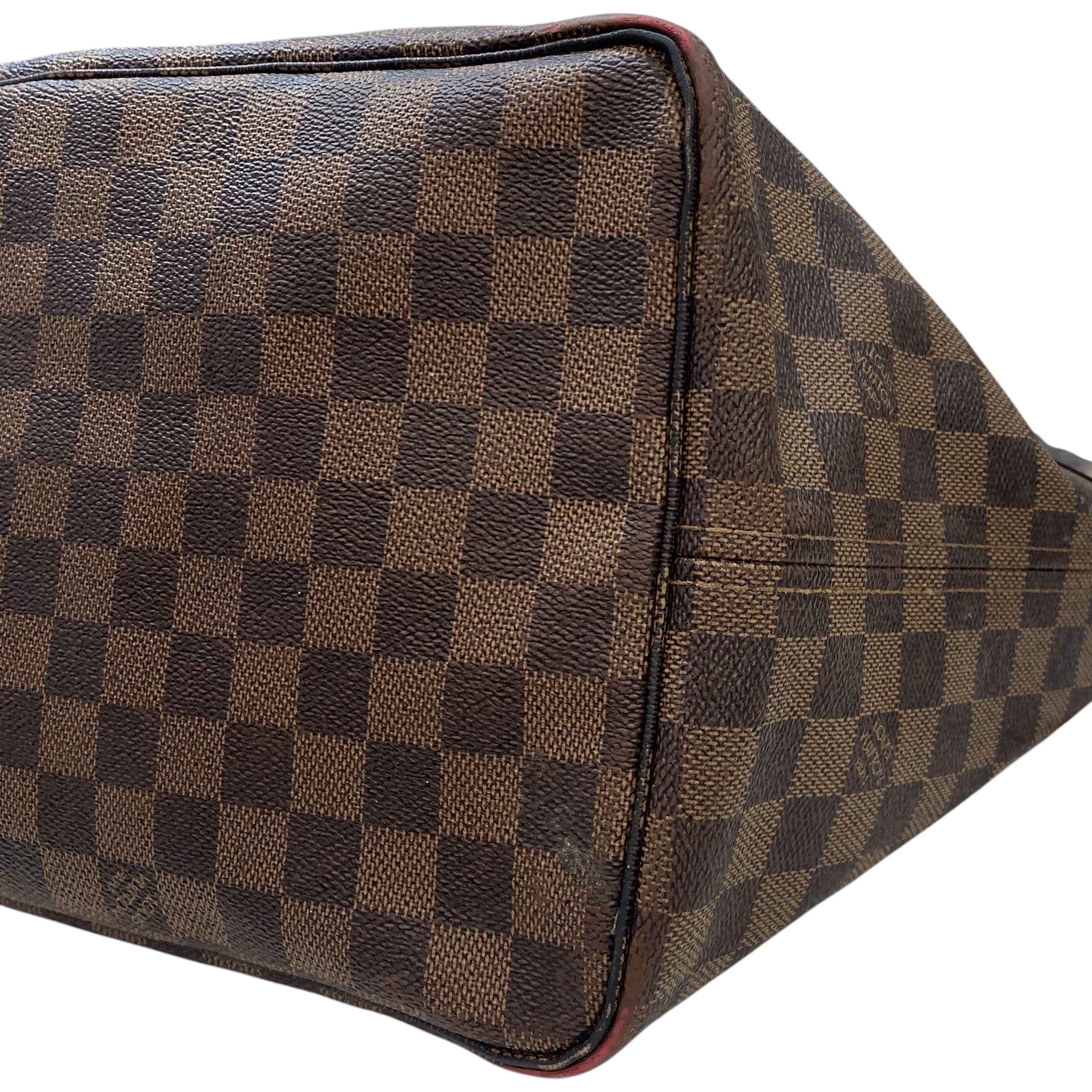 Women's Damier Ebene Neverfull Gm Bag Brown