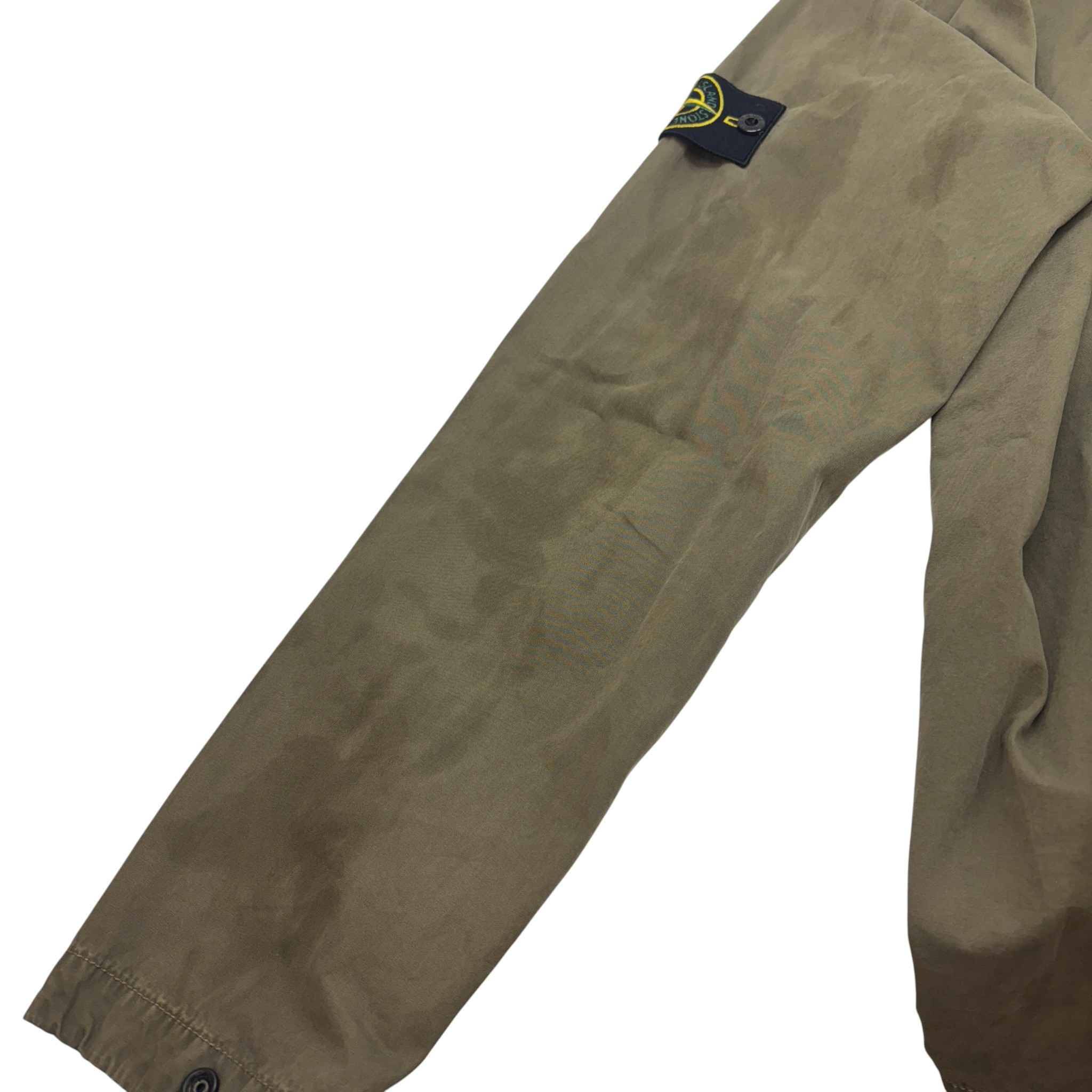 Men's Applique Logo OverShirt Khaki Size M