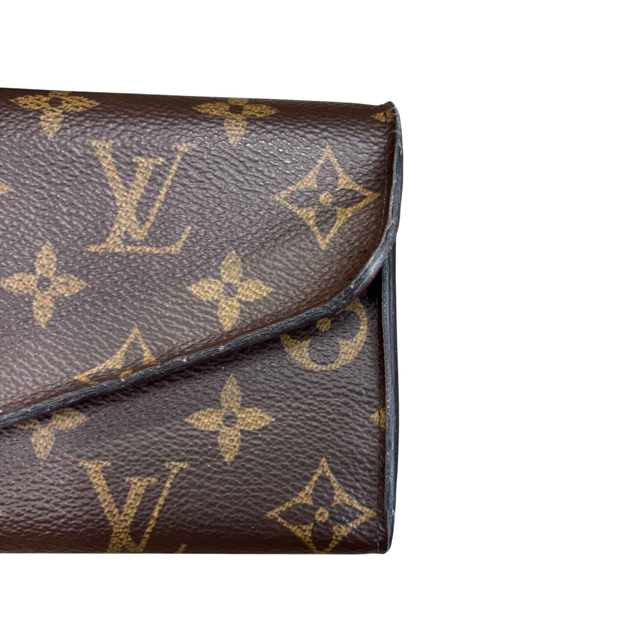 Women's Sarah Monogram Canvas Wallet Brown