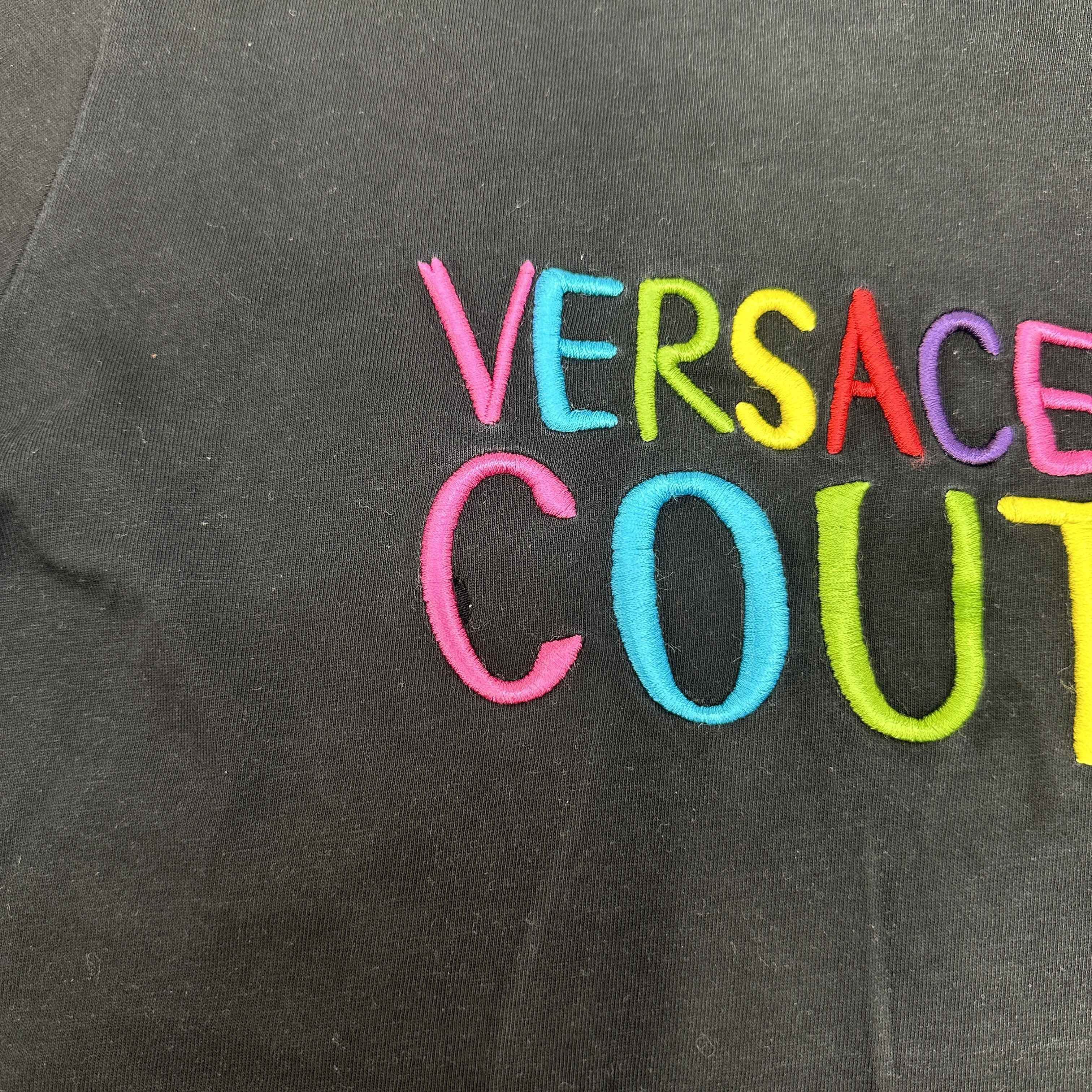 Men's Rainbow Logo T-Shirt Black Size M