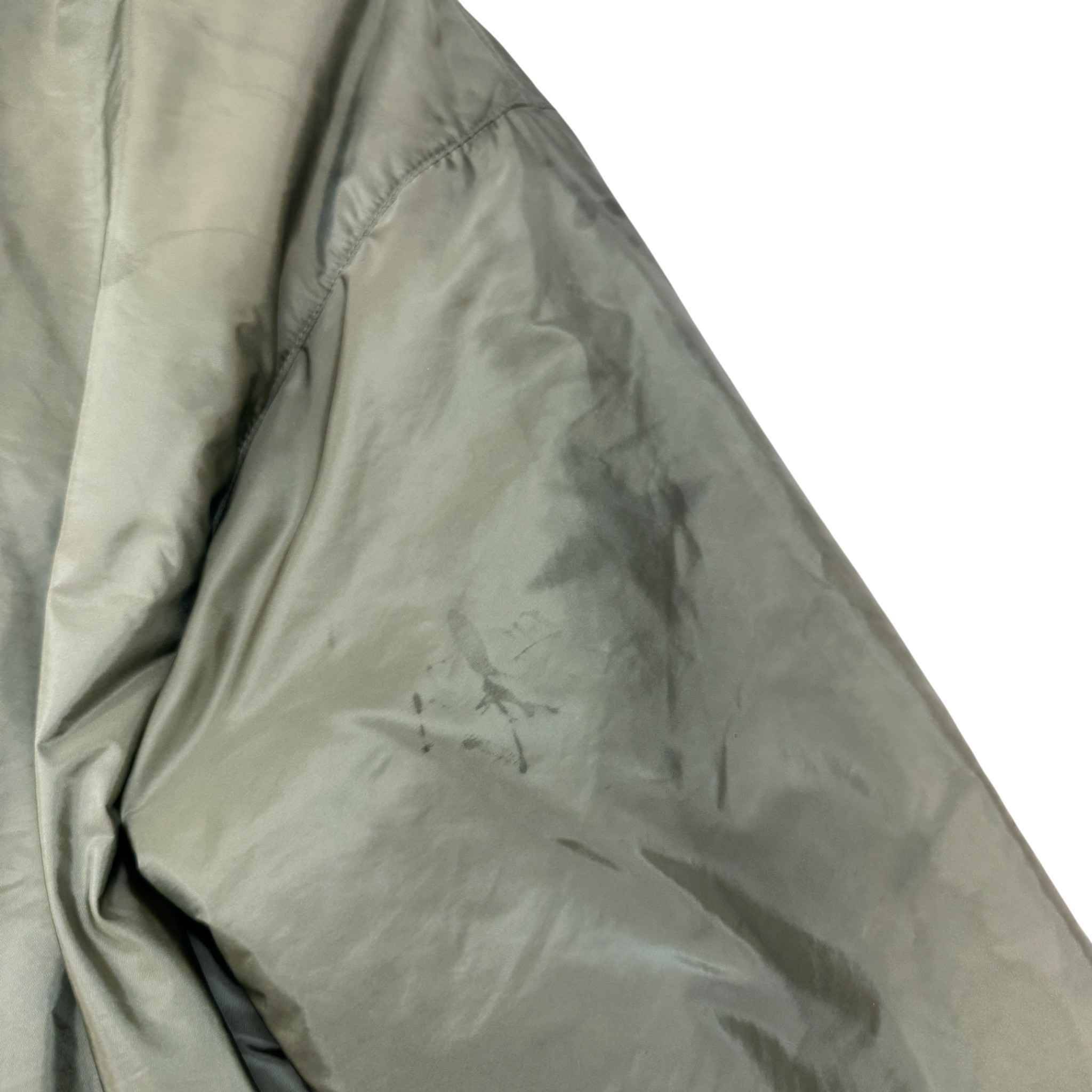 Men's Re-Nylon Plaque Logo Jacket Green Size S