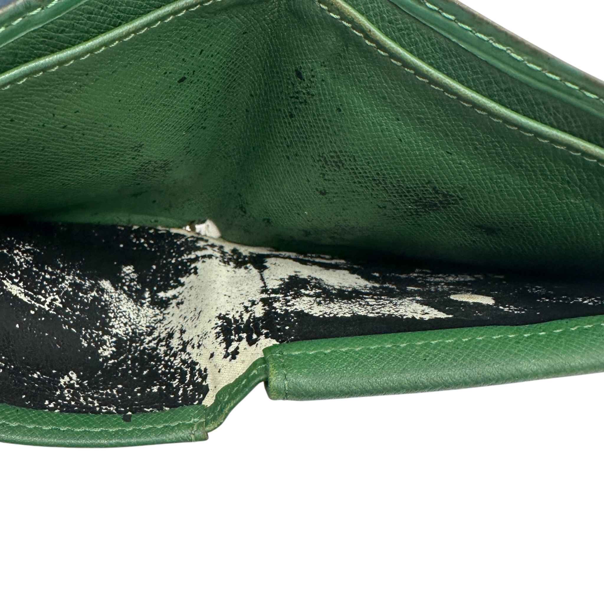 Men's Epi Leather Multiple Wallet Wallet Green