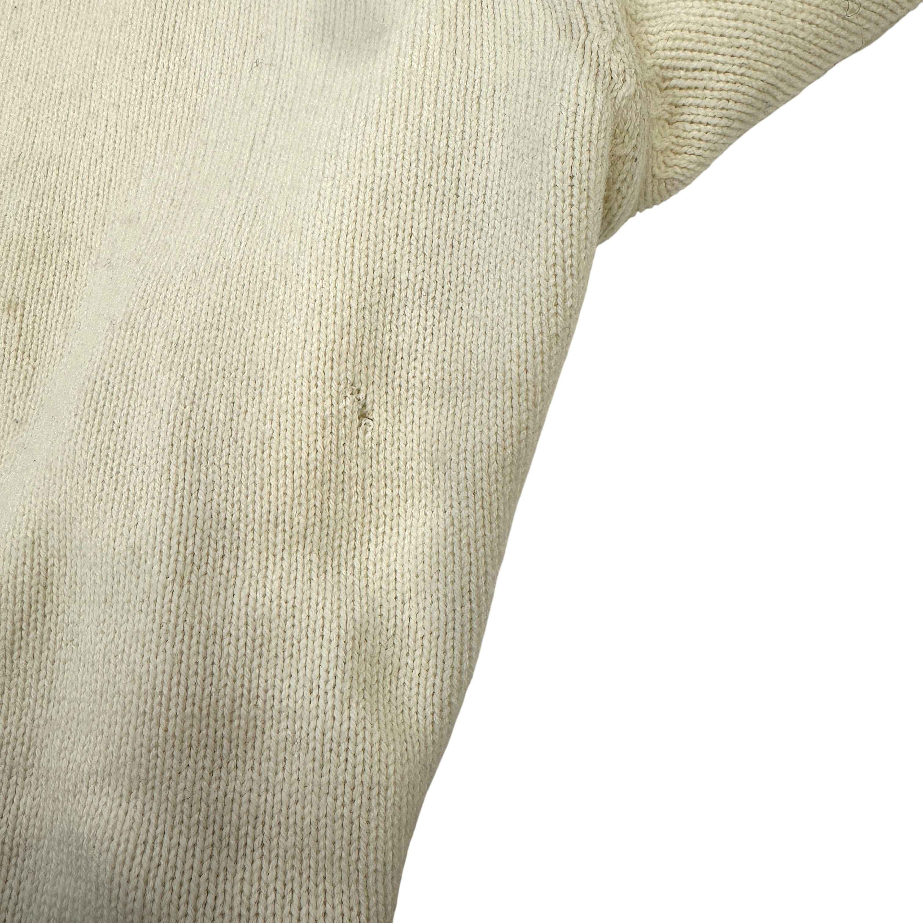 Women's Maglione Tricot Girocollo Jumper Cream Size XS