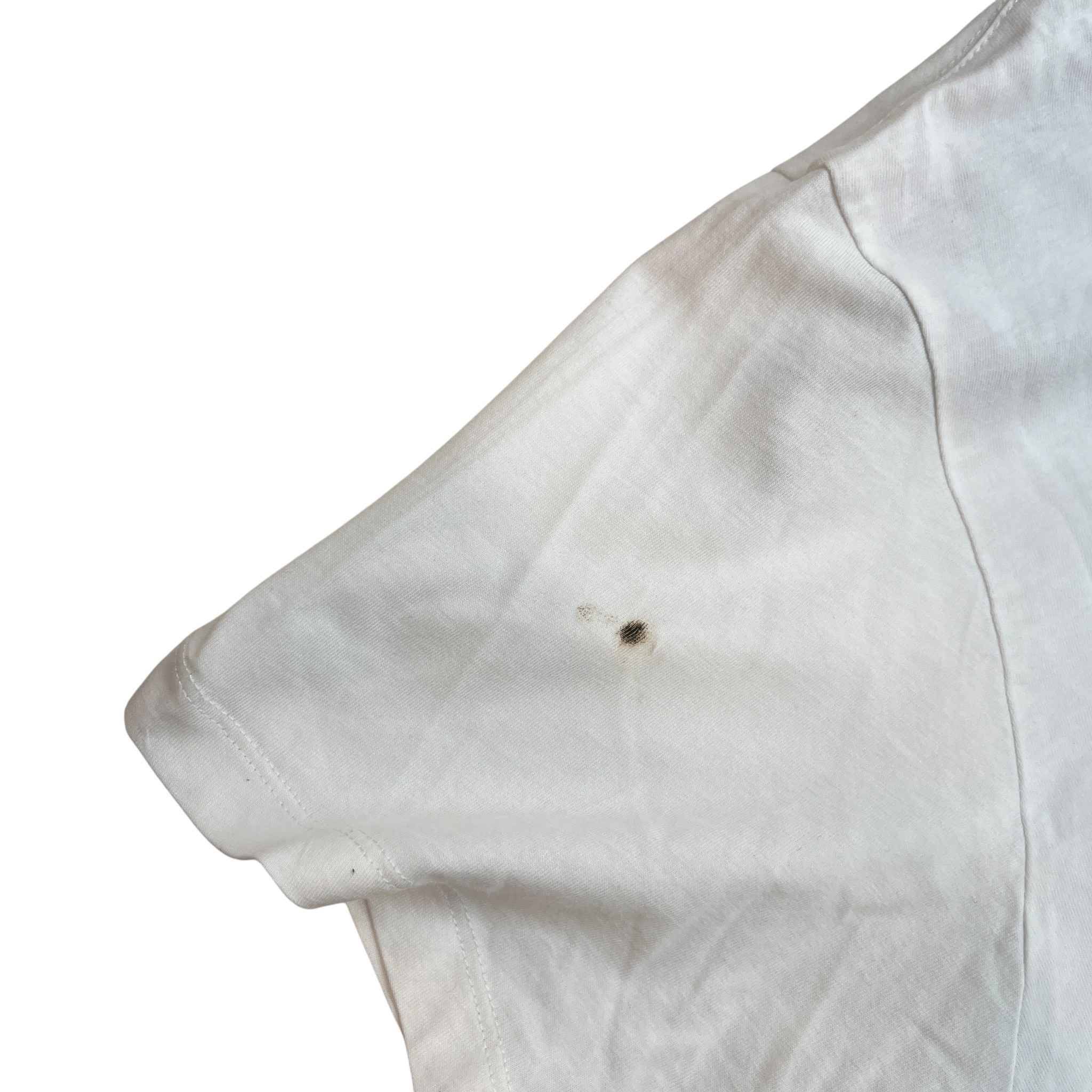 Men's Classic Tiger Head Logo T-Shirt White Size M