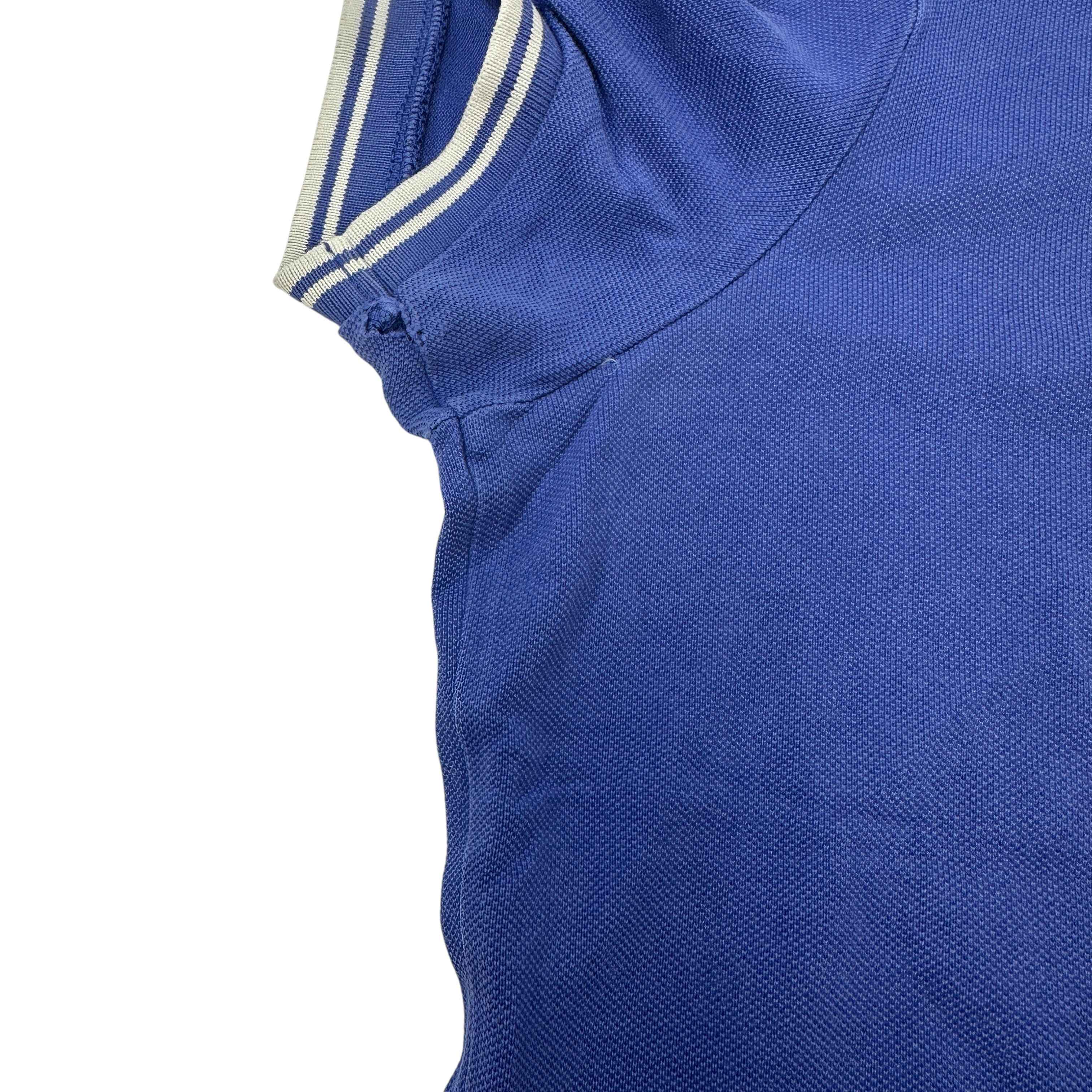 Men's Maglia Manica Corta Polo Shirt Blue Size L