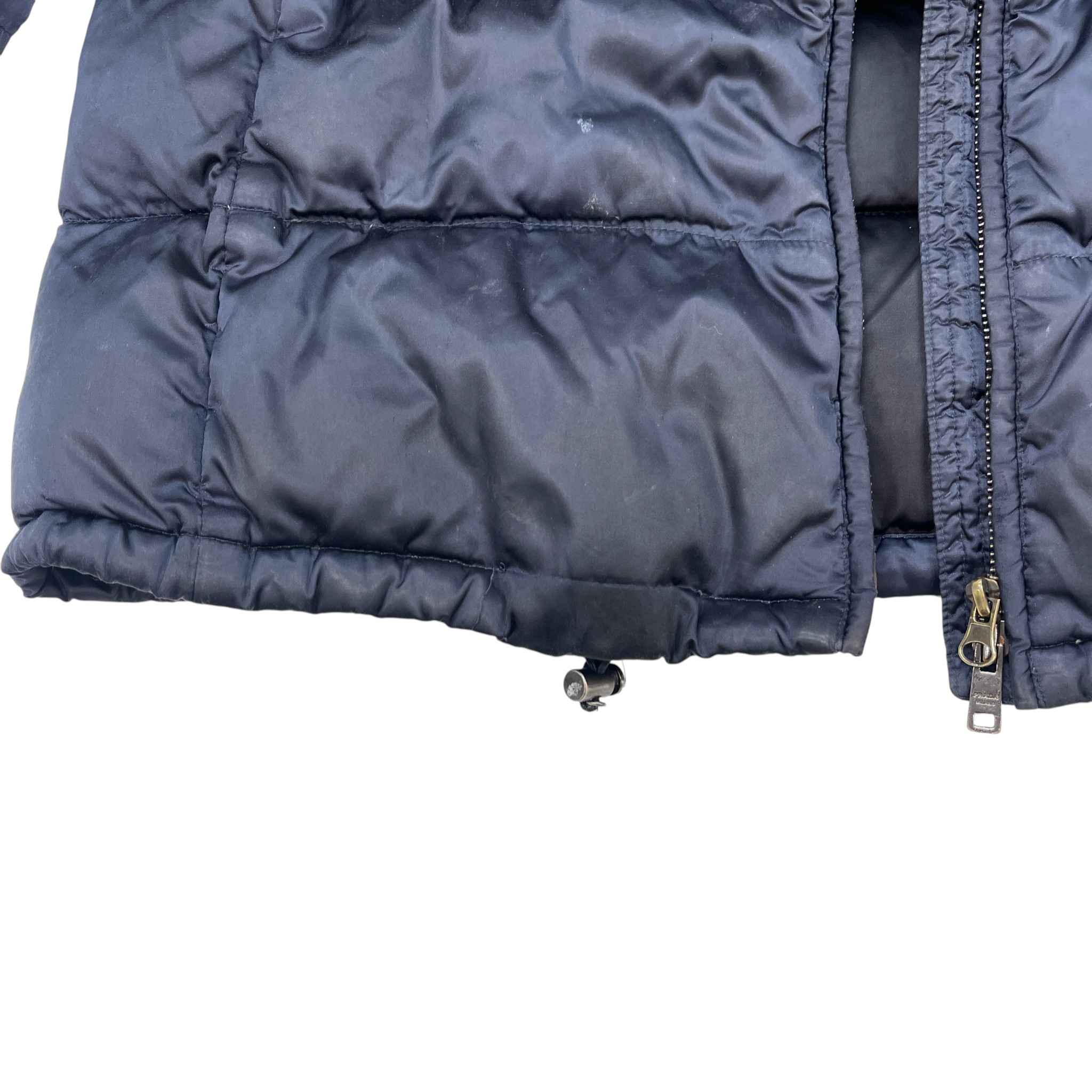 Women's Plaque Logo Down Jacket Navy Size IT 42 / UK 10