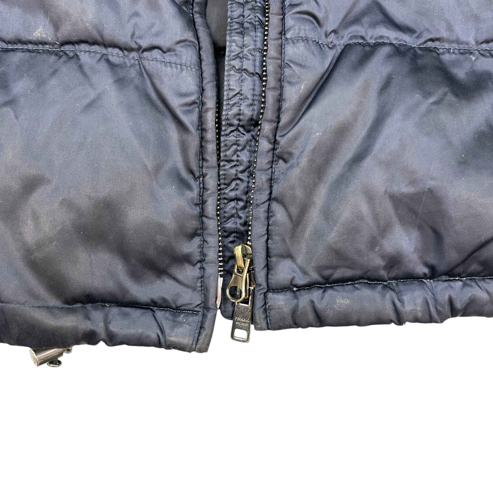 Women's Plaque Logo Down Jacket Navy Size IT 42 / UK 10
