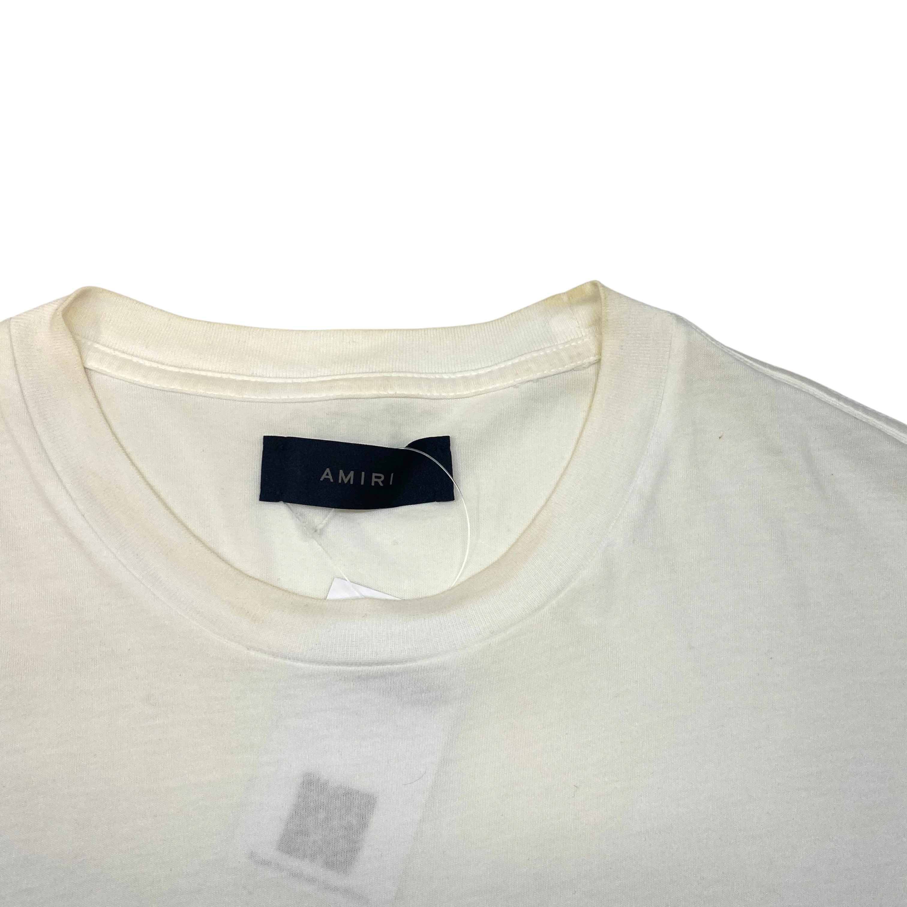 Men's Ma Paisley Logo Print T-Shirt White Size M