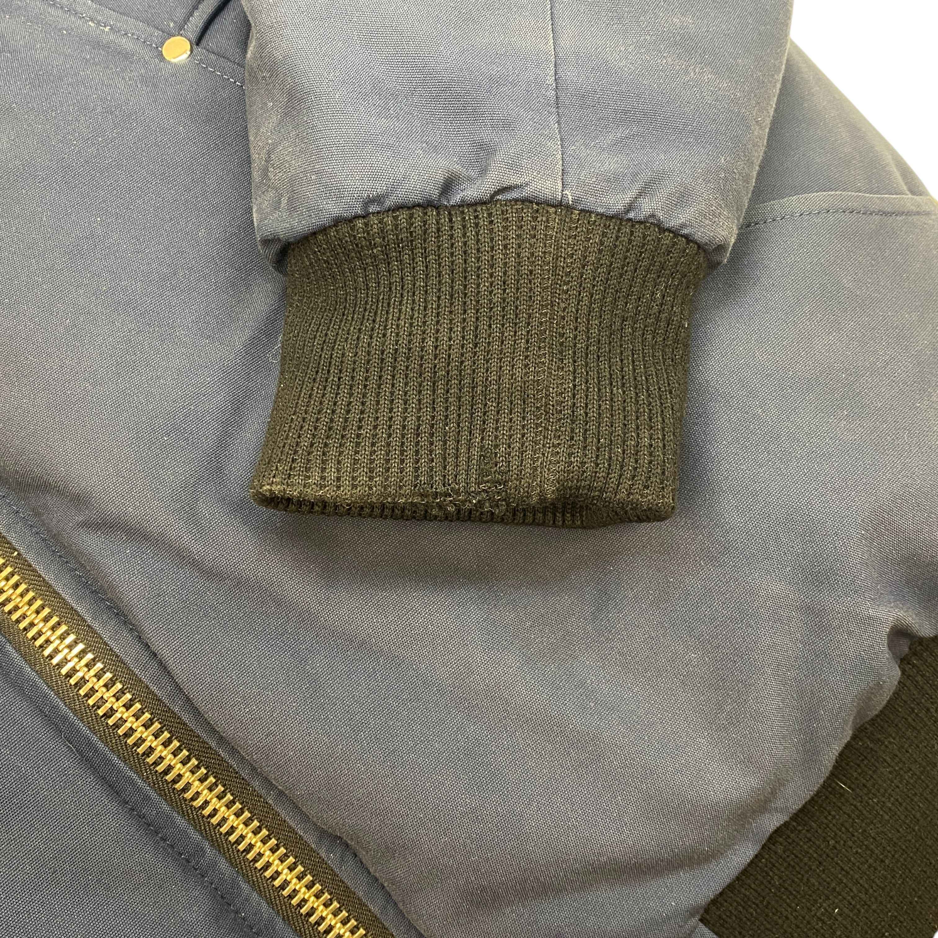 Men's Ballistic Bomber Down Jacket Navy Size XL