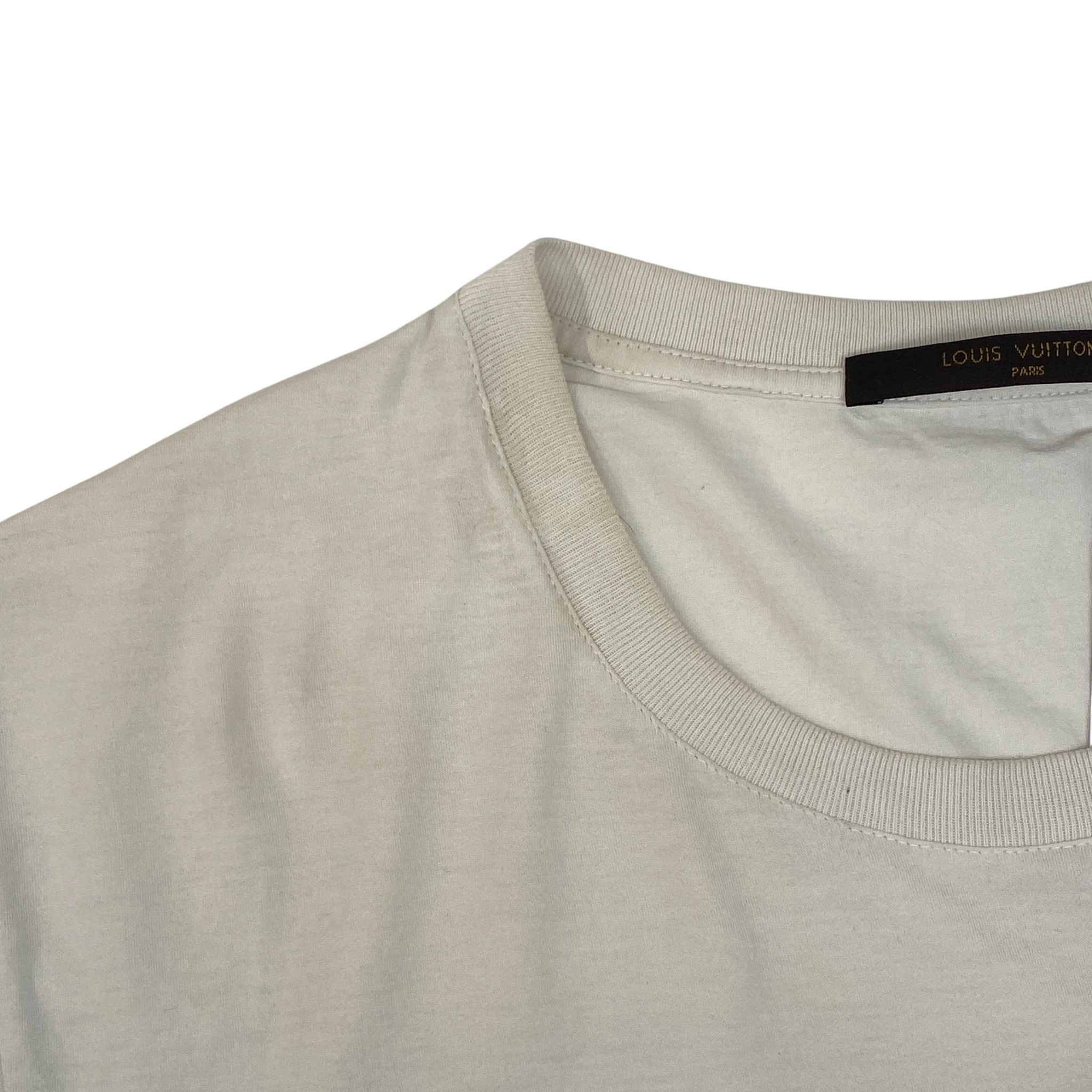 Men's Split Logo T-Shirt White Size XL