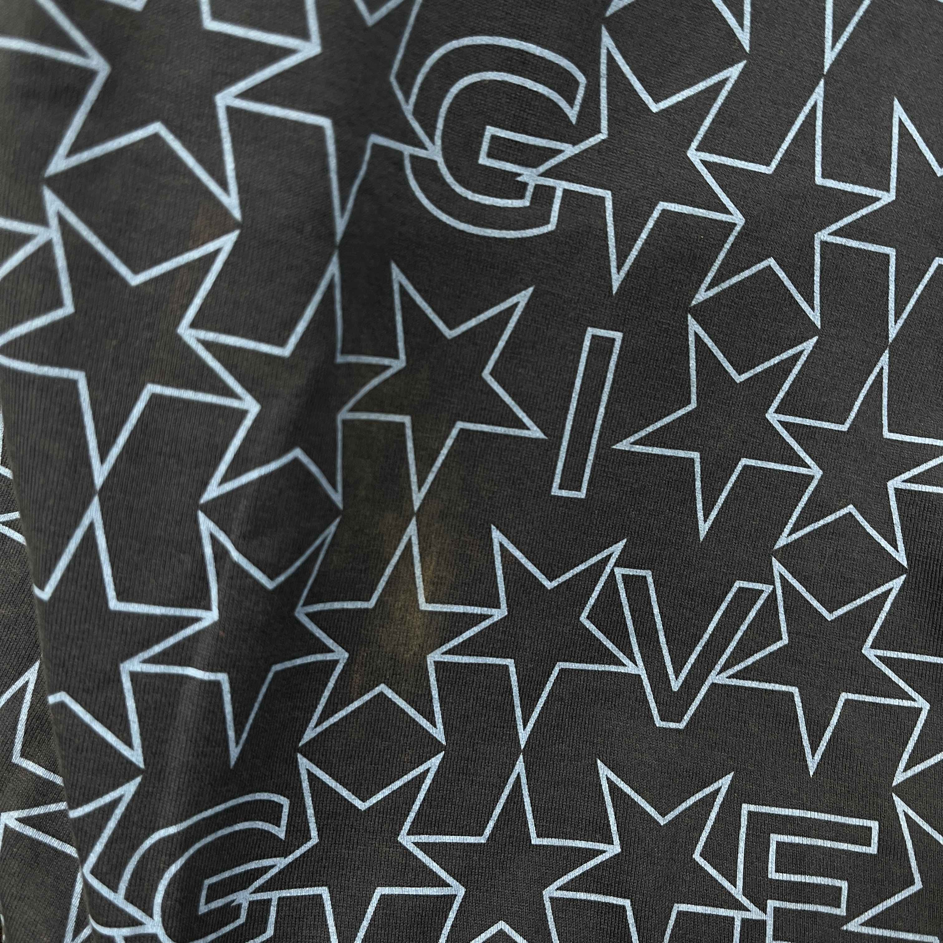 Men's All Over Star Print T-Shirt Navy Size XXS