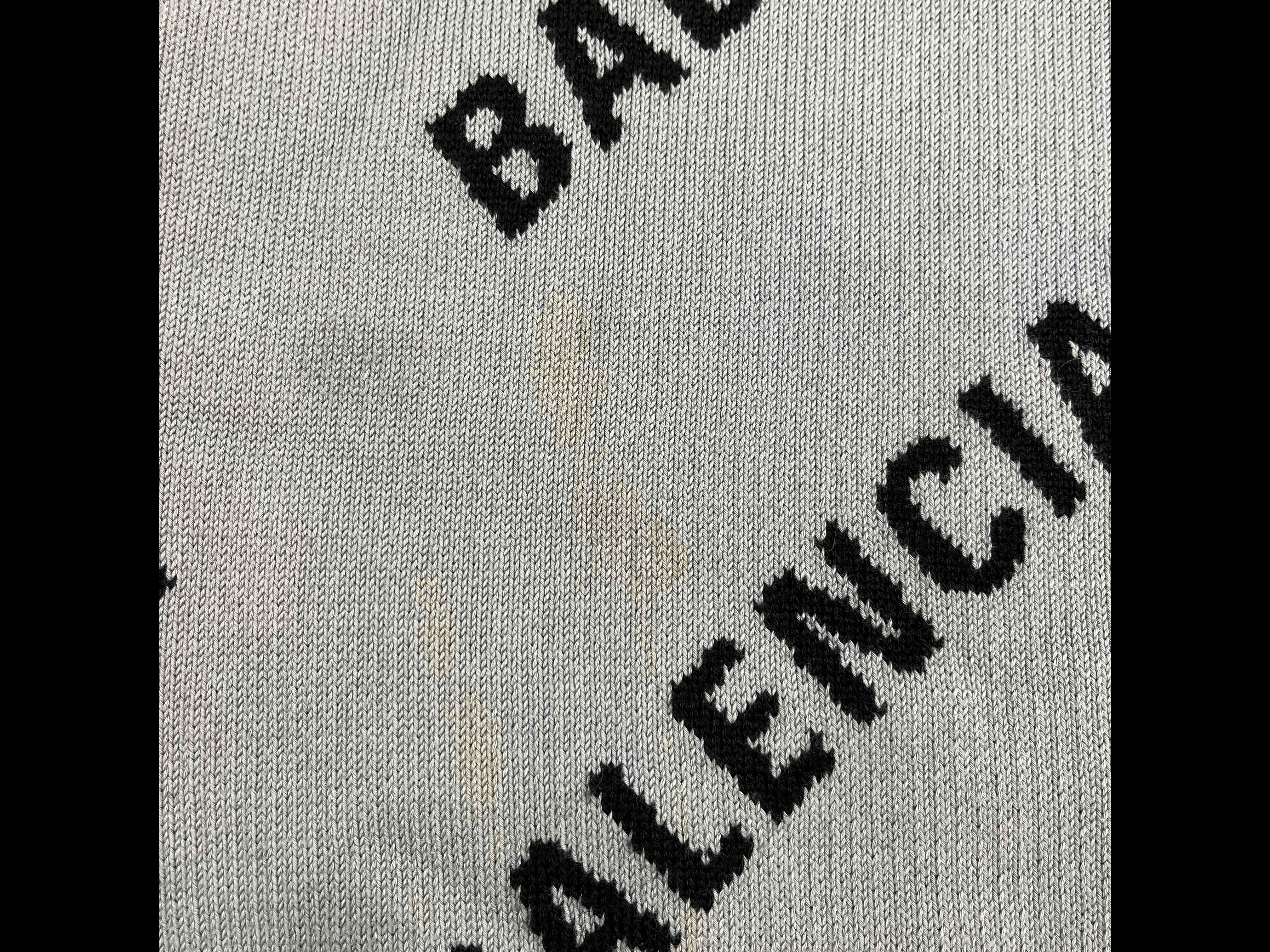 Men's All-Over Logo Sweatshirt Grey Size M