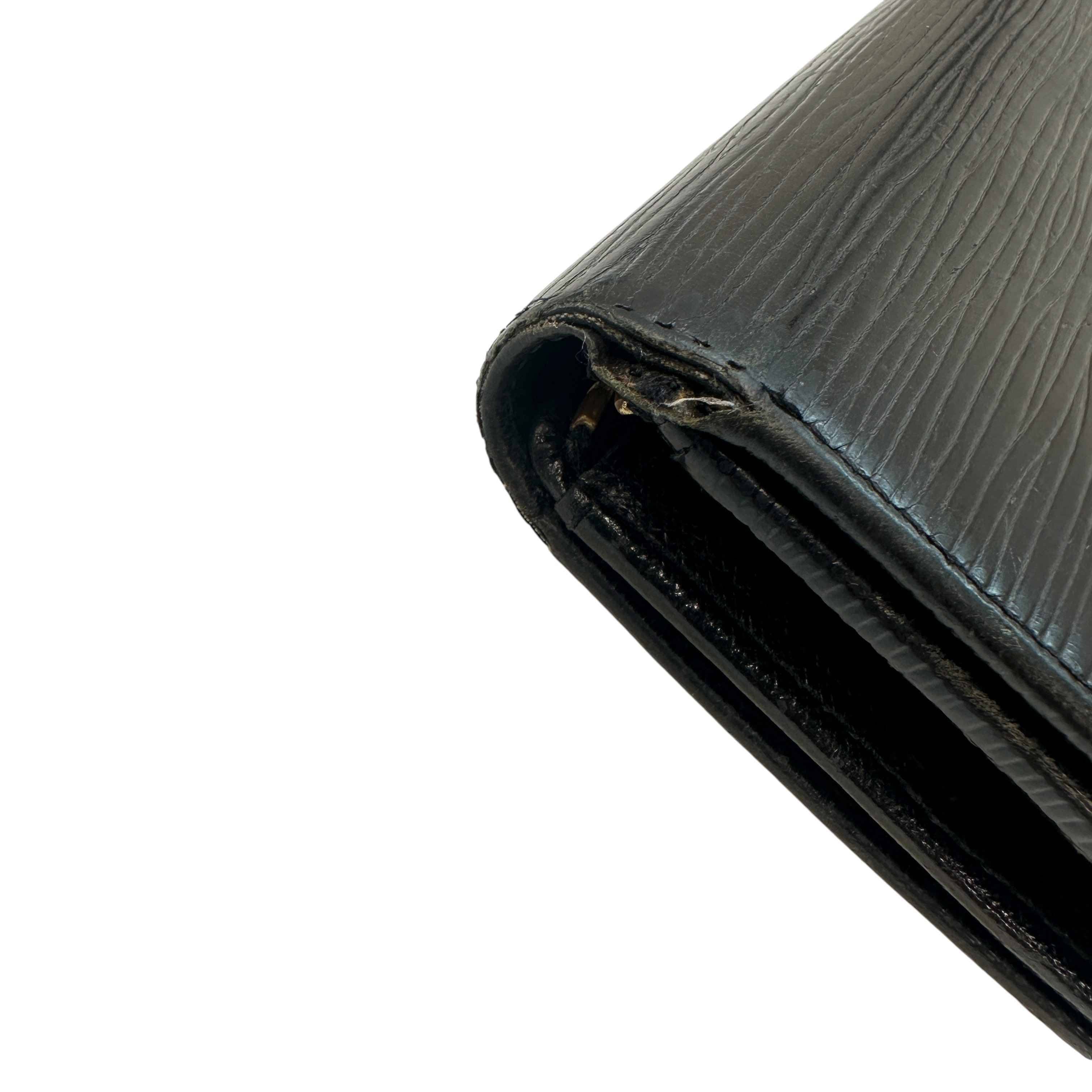 Women's Epi Logo Embossed Purse Black