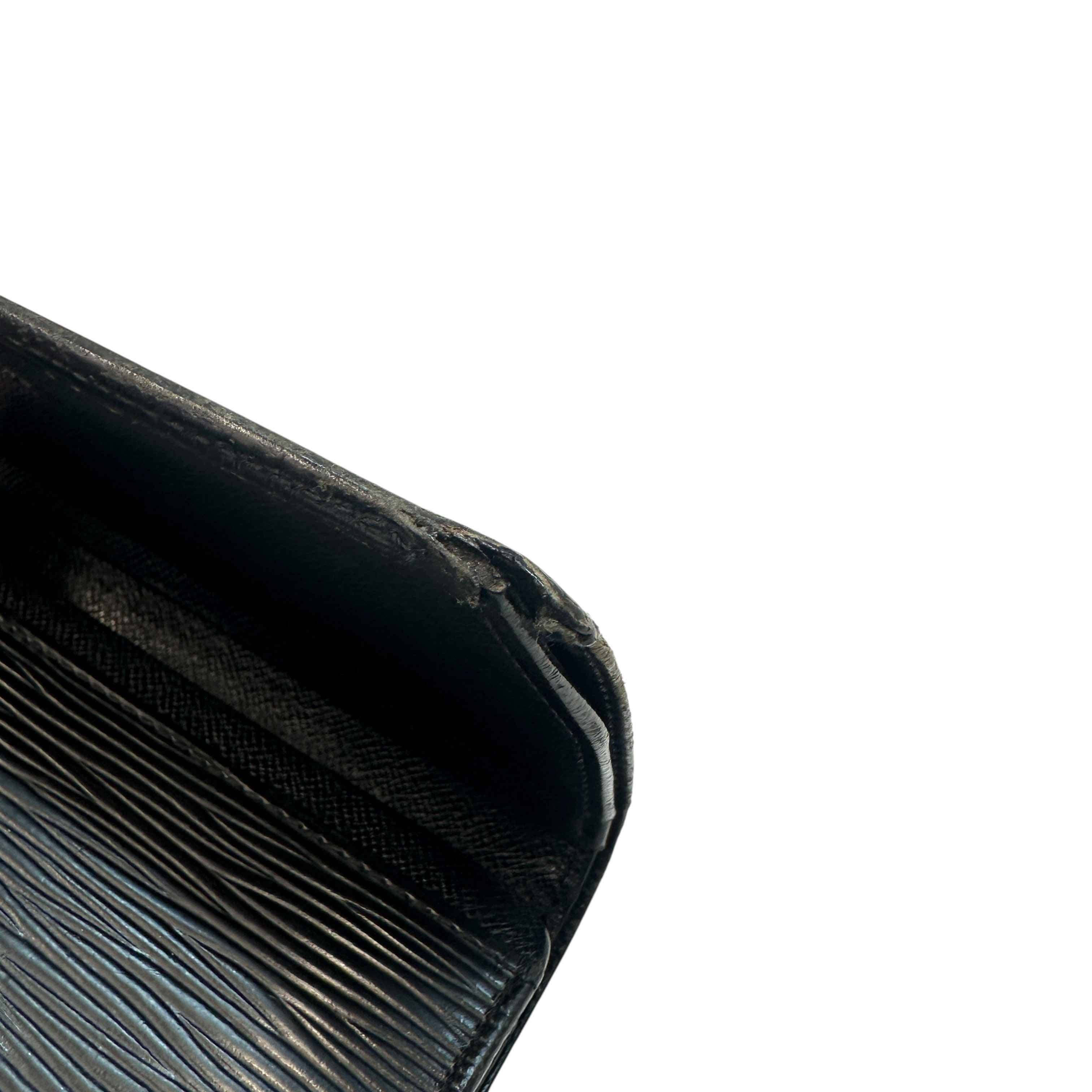 Women's Epi Logo Embossed Purse Black