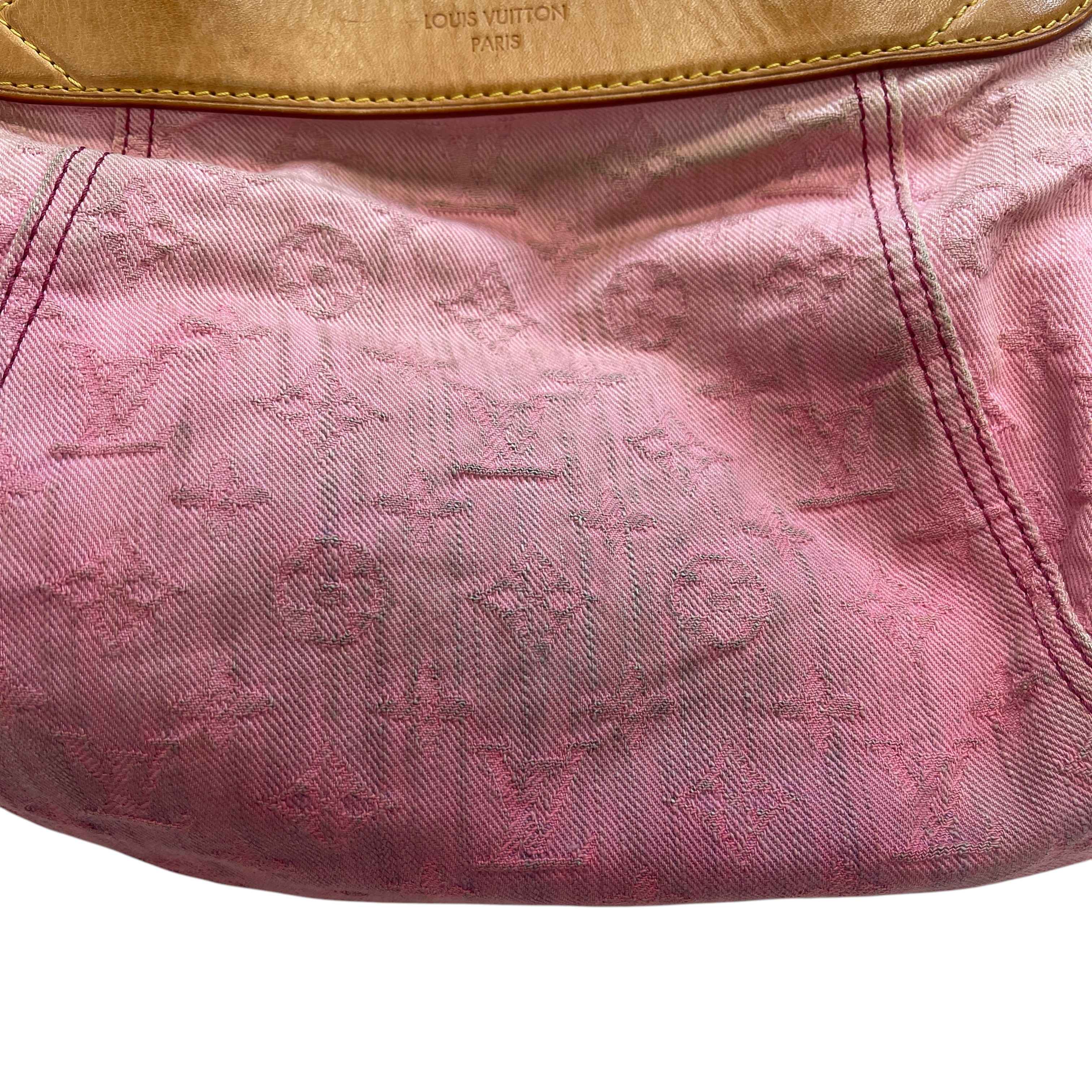 Women's Sunshine Denim Monogram Bag Pink
