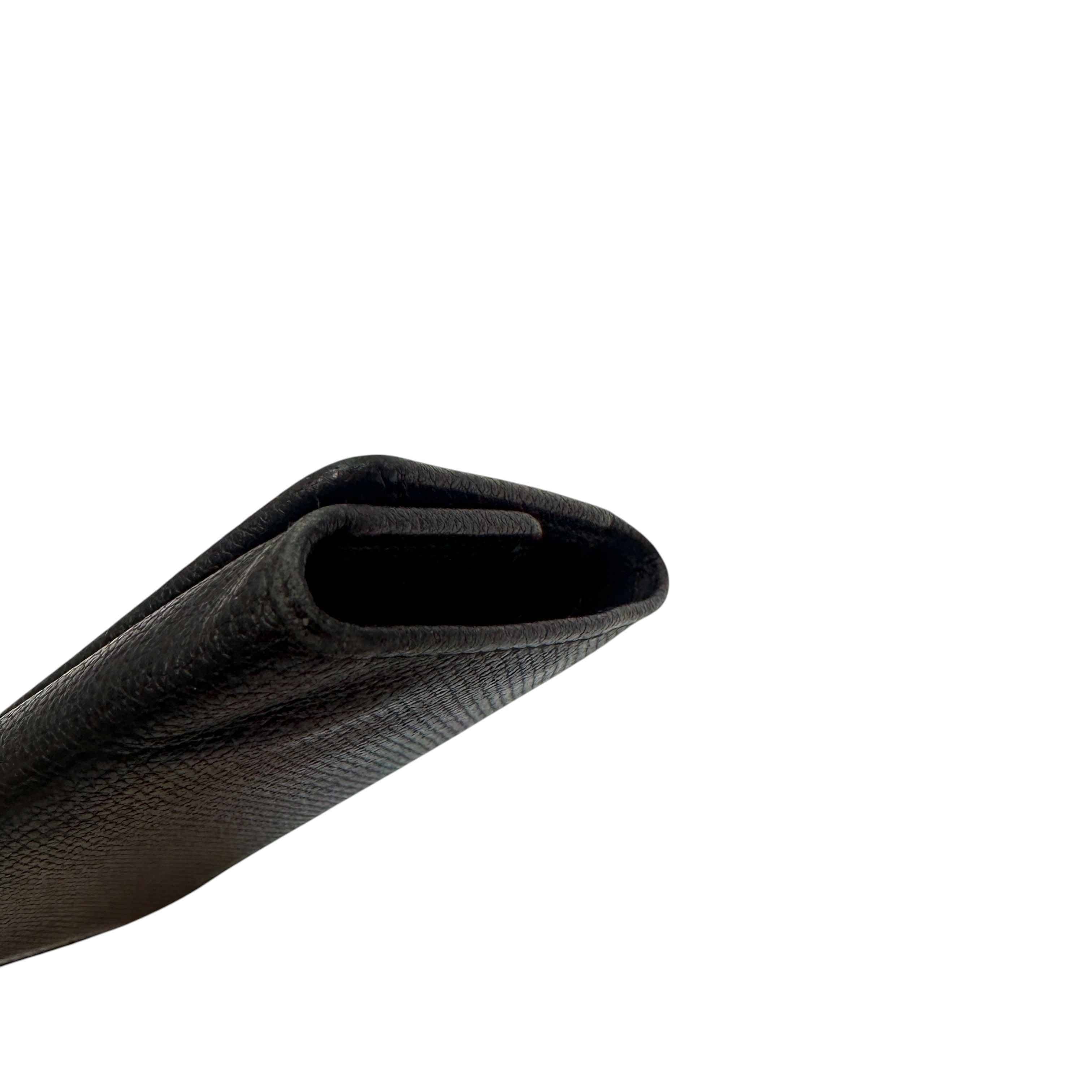 Women's Cc Logo Key Case Wallet Black