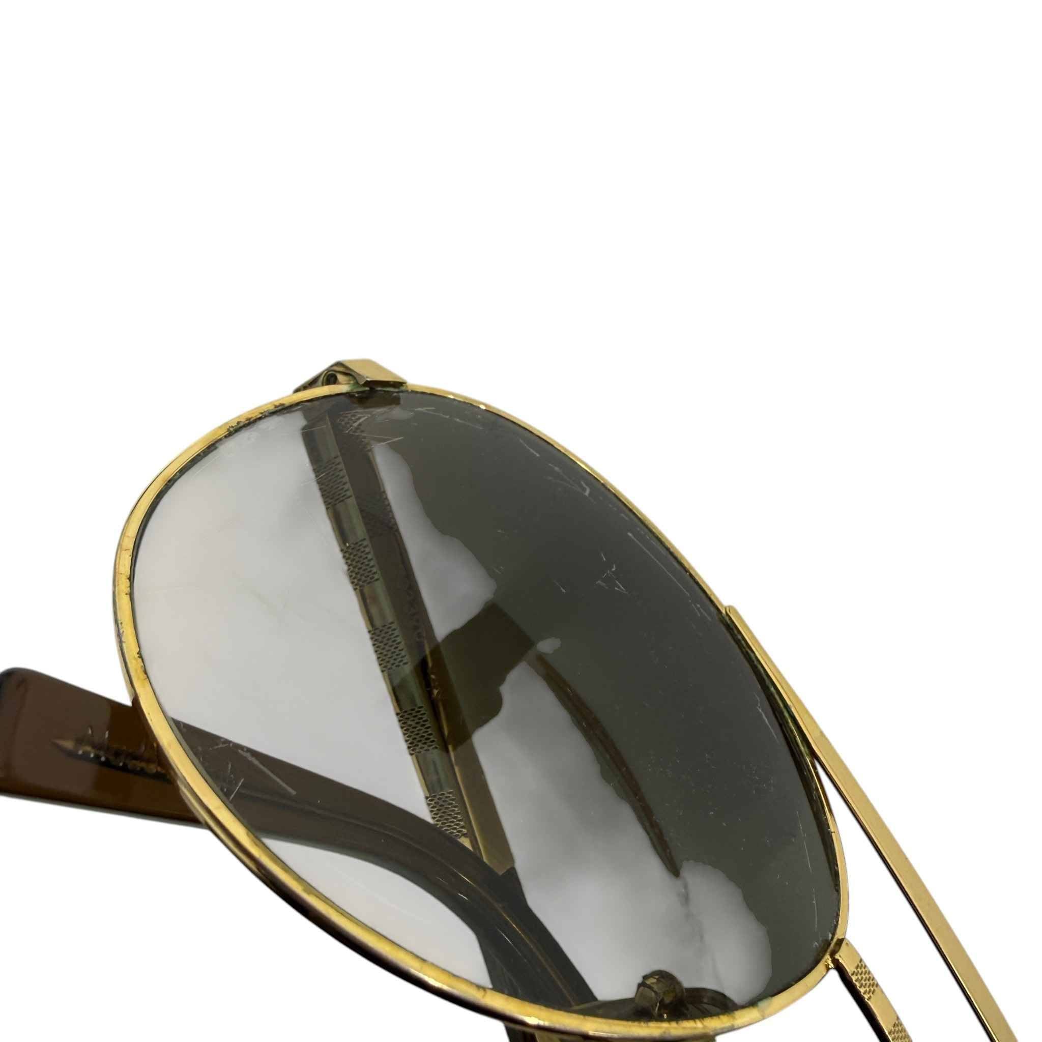 Men's Attitude Pilote Sunglasses Gold