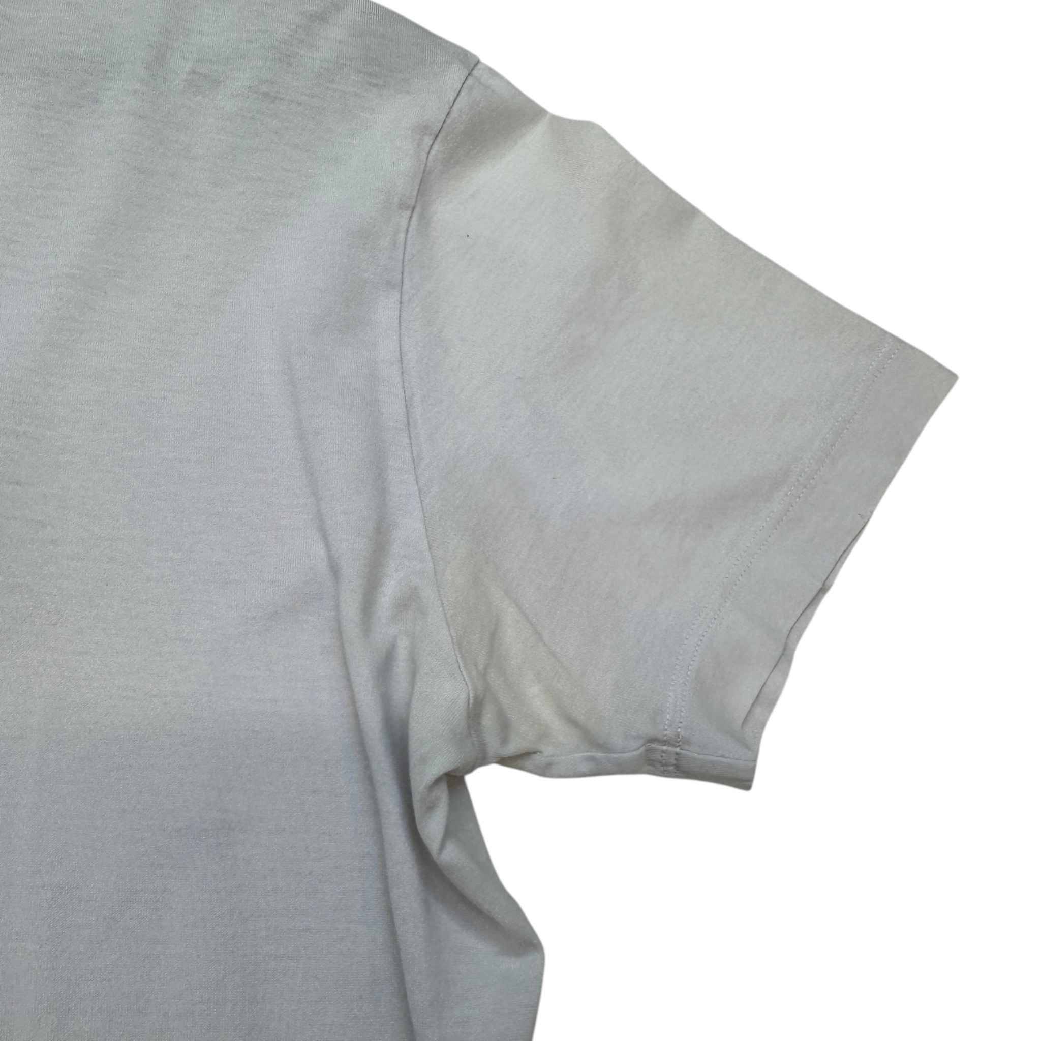 Men's Embossed Logo T-Shirt White Size M