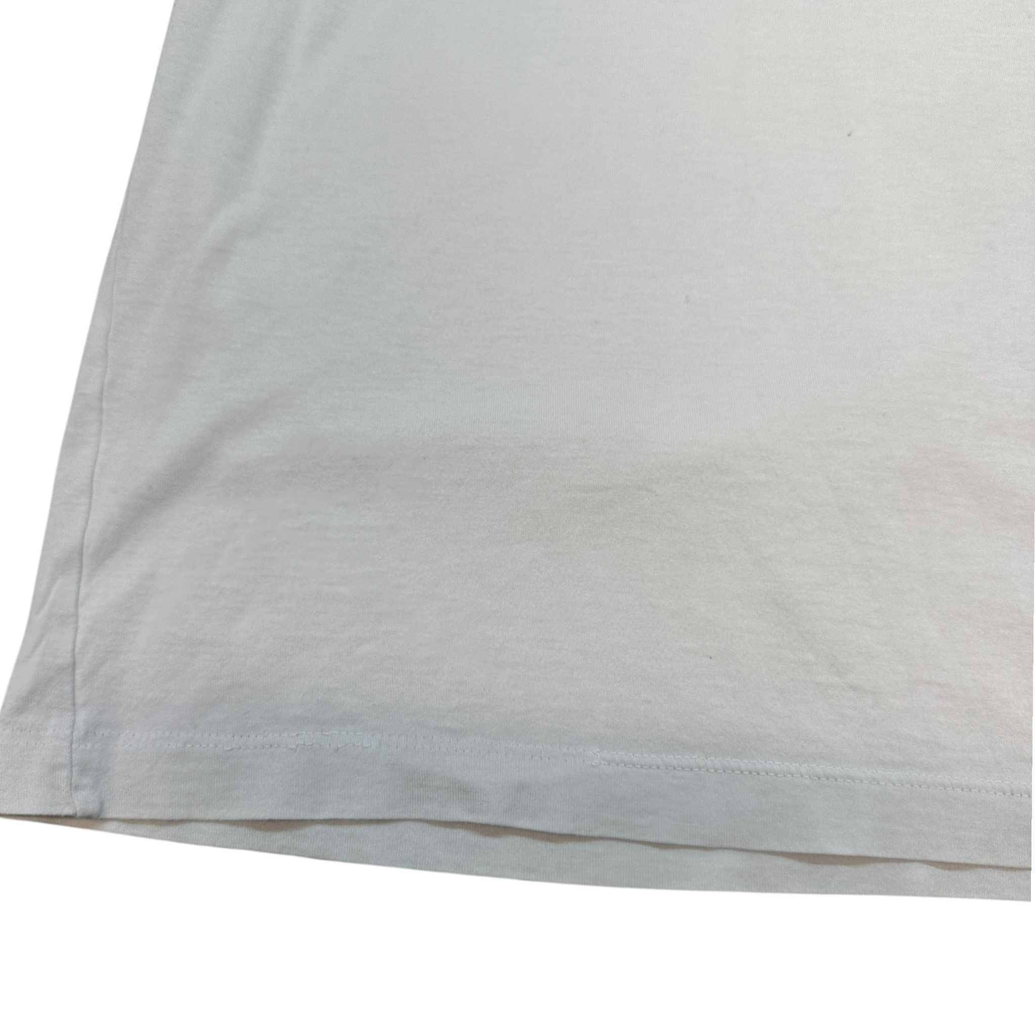Men's Embossed Logo T-Shirt White Size M