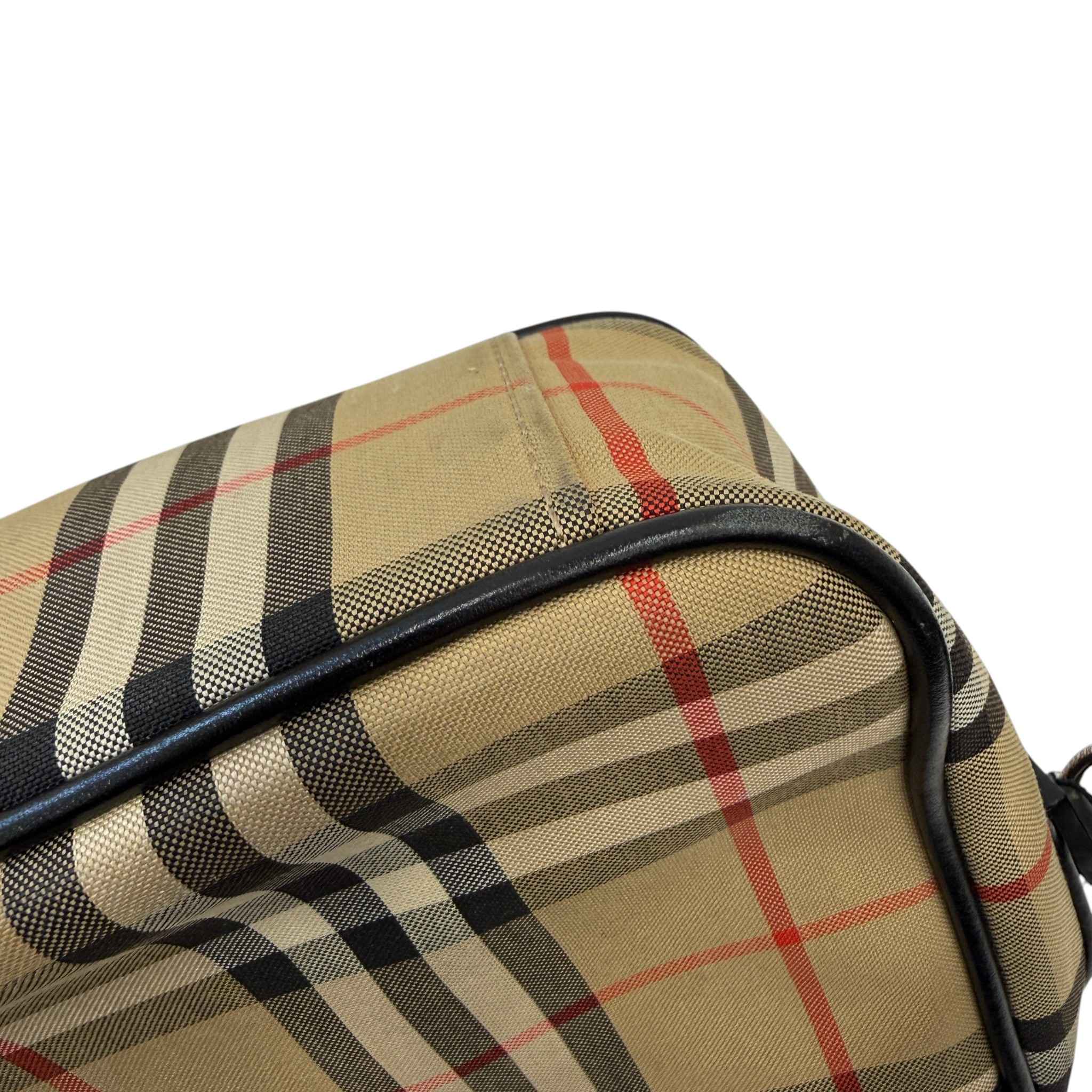 Men's Paddy Check Messenger Bag Beige