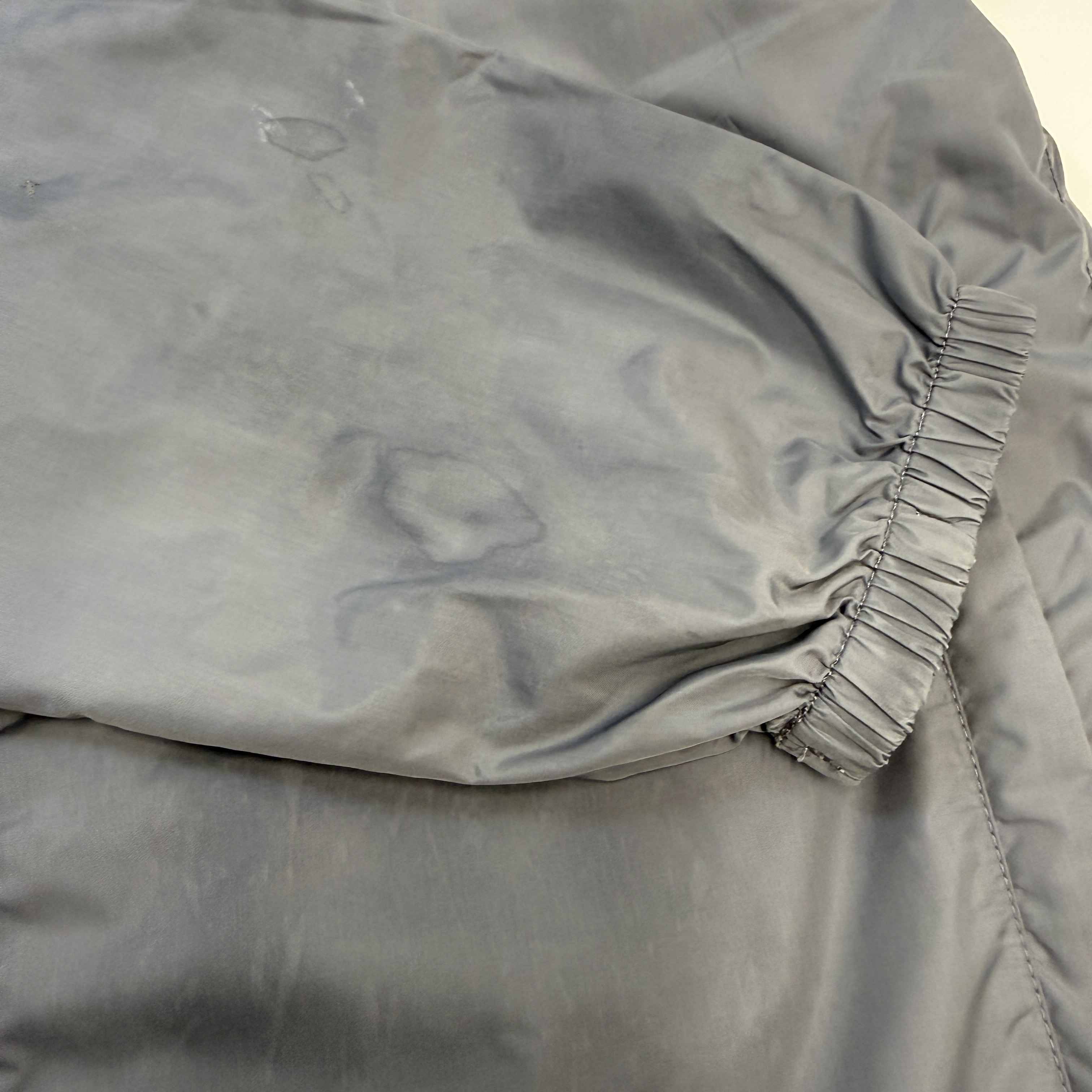 Men's Plaque Logo Windbreaker Grey Size S