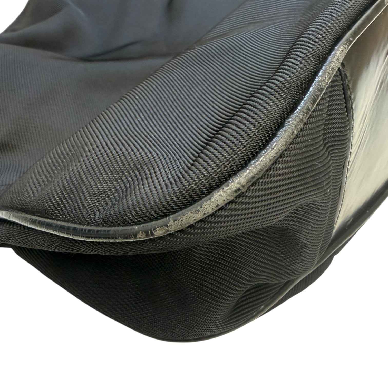 Women's Bamboo Nylon Hobo Bag Black