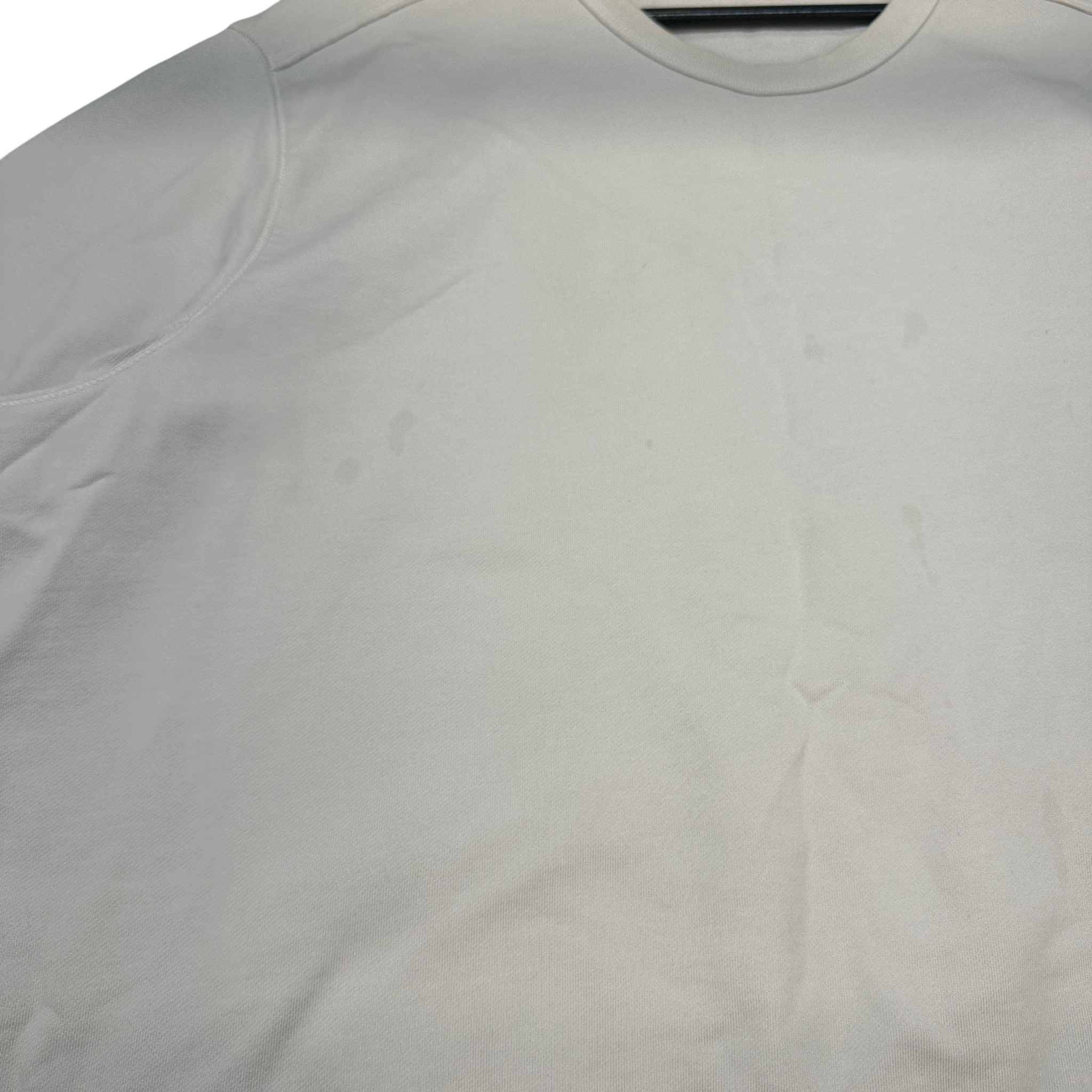 Men's Applique Logo Sweatshirt Beige Size XXXL
