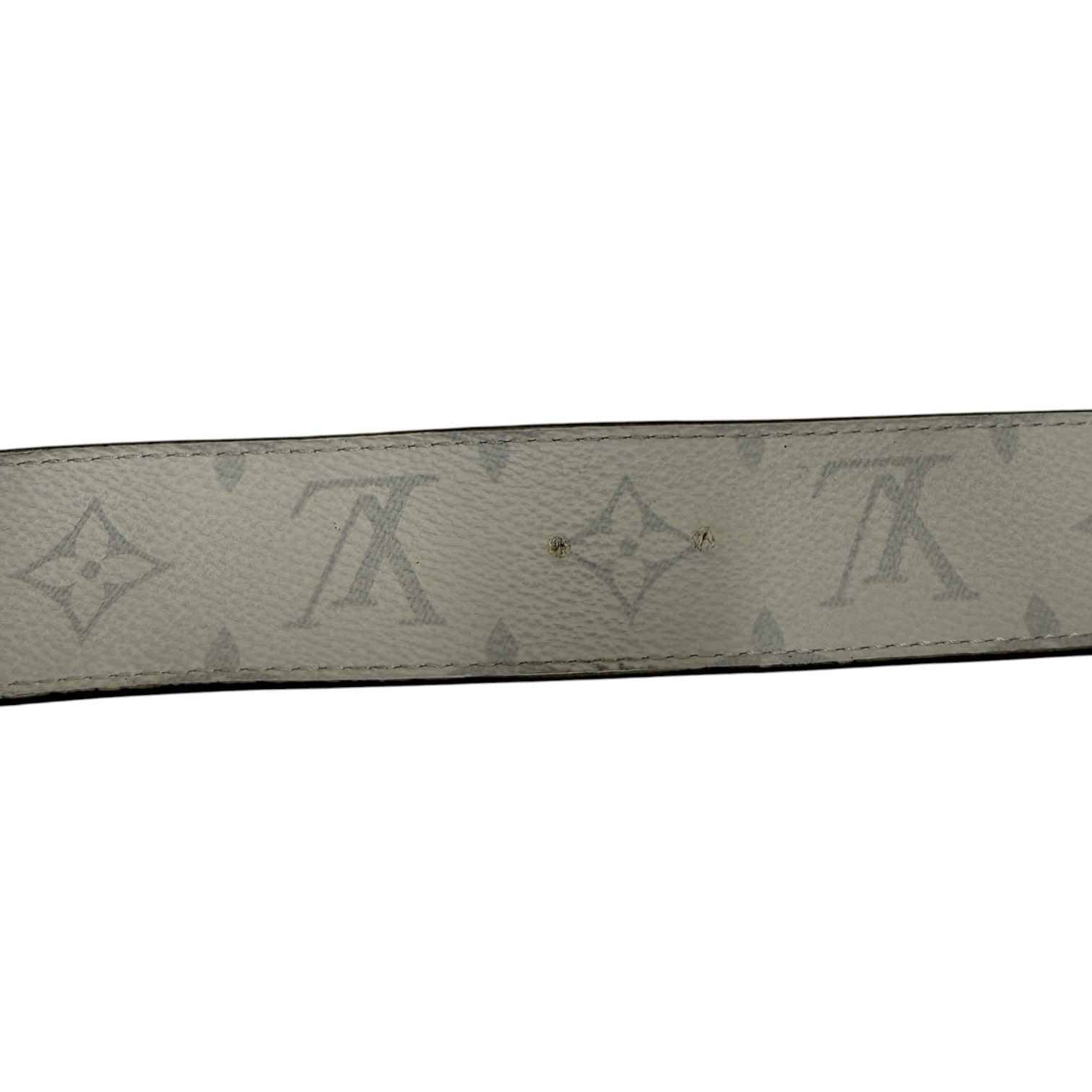 Men's Monogram Ceinture Reverso Size 110Cm / 44 Inches Belt White Size L